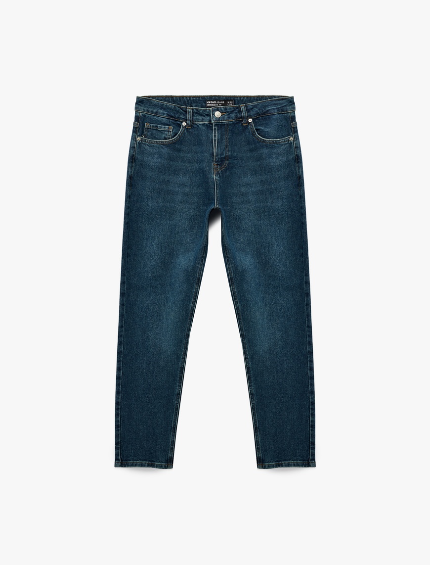   Pamuklu Normal Bel Tapered Fit Jean Pantolon - Joe Jean