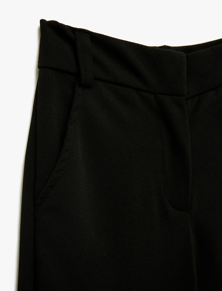  Kız Çocuk Cep Detaylı Basic Pantolon