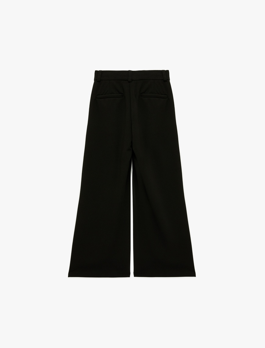  Kız Çocuk Cep Detaylı Basic Pantolon