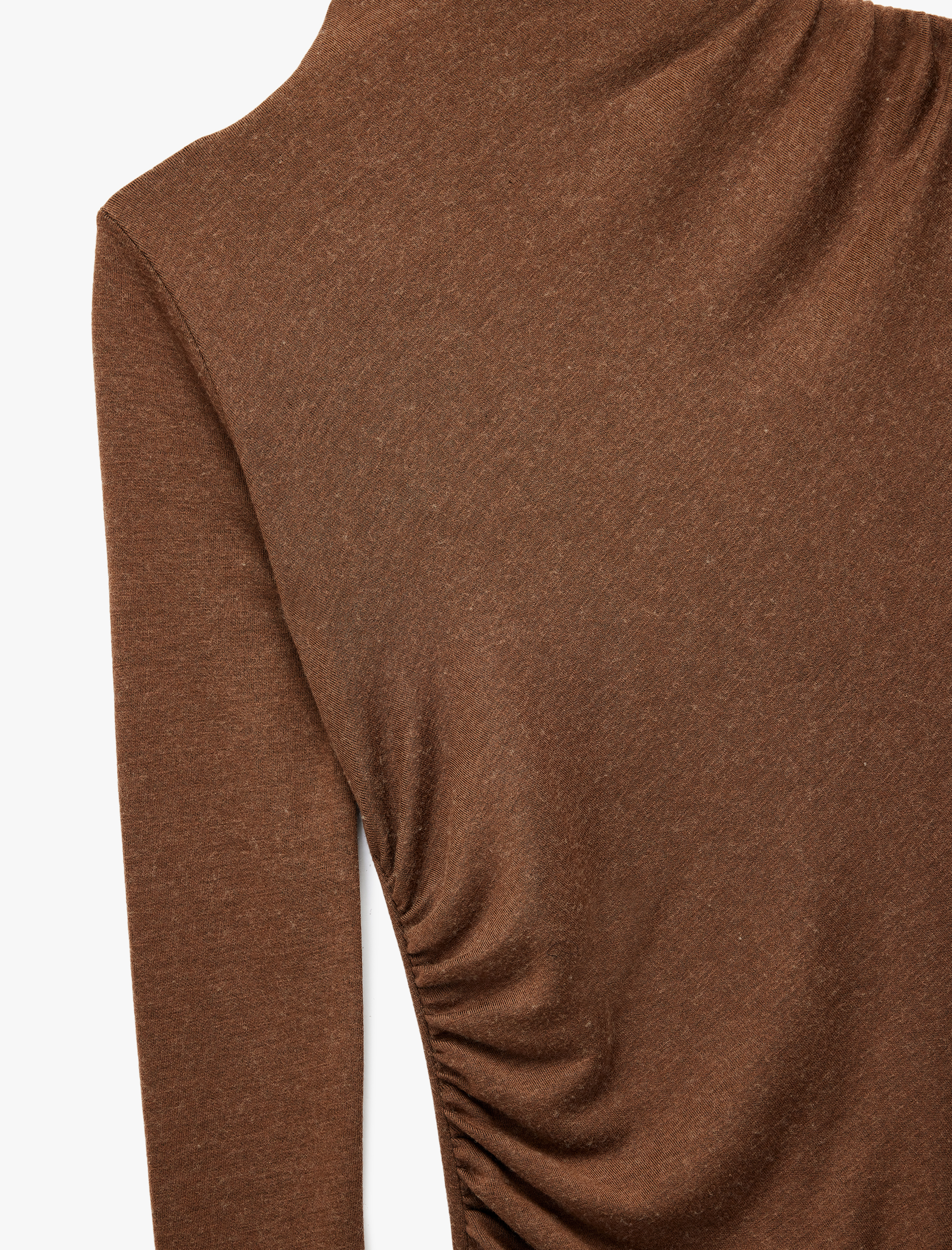   Koton X Sibil Çetinkaya - Uzun Kollu Dik Yaka Drape Detaylı Slim Fit Midi Boy Kalem Elbise