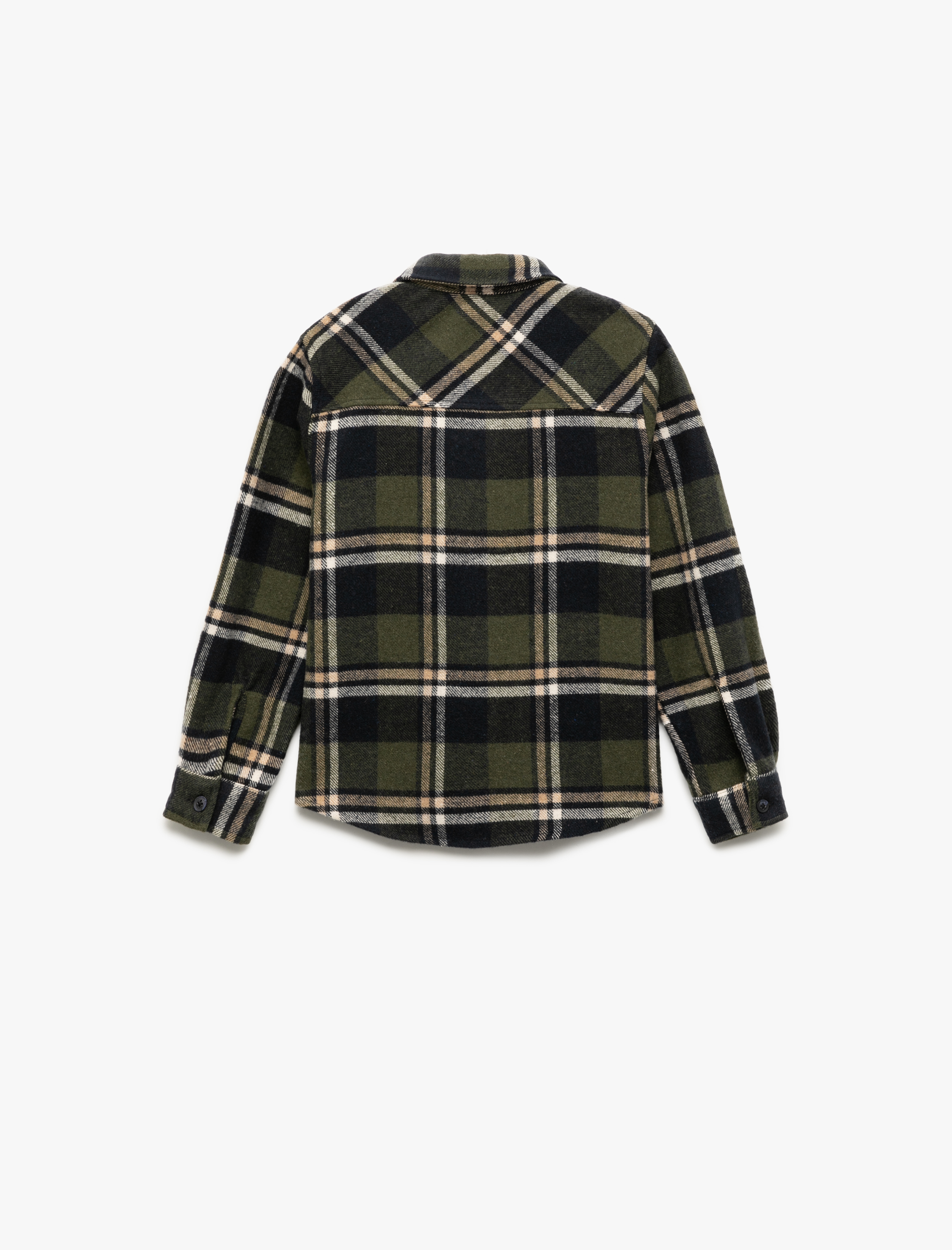  Erkek Çocuk Uzun Kollu Cep Detaylı Oduncu Gömlek