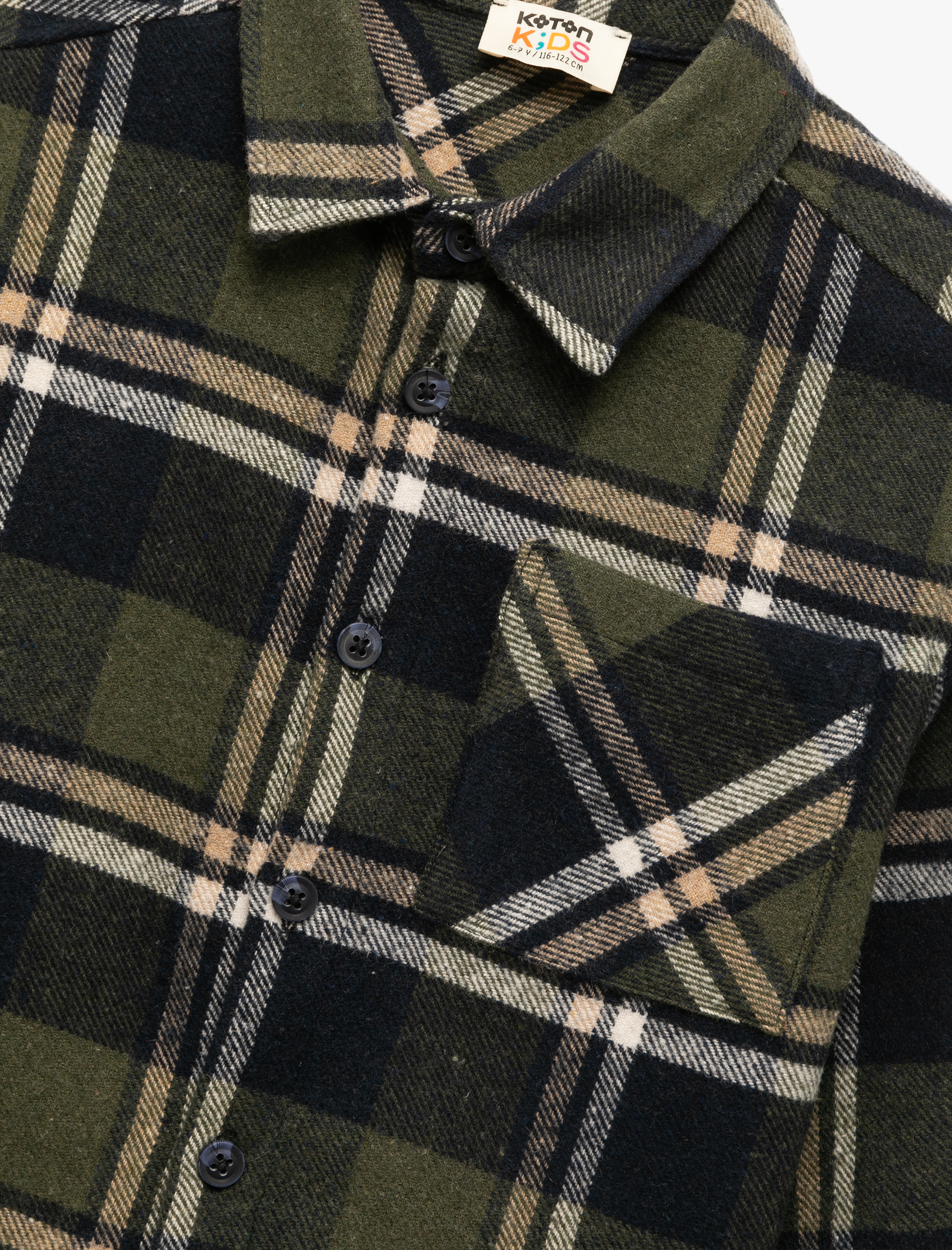  Erkek Çocuk Uzun Kollu Cep Detaylı Oduncu Gömlek