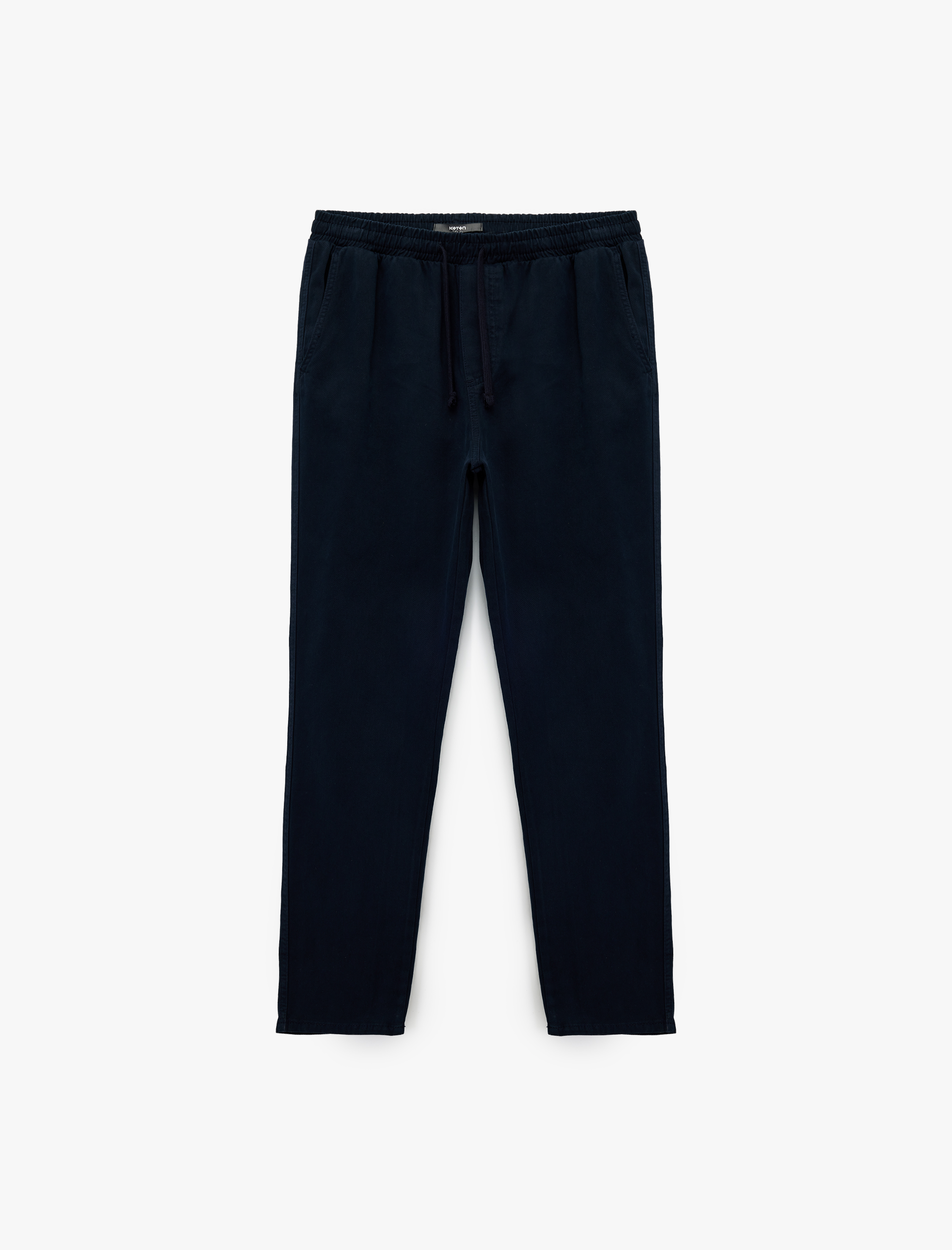   Pamuklu Cep Detaylı Beli Bağcıklı Pantolon