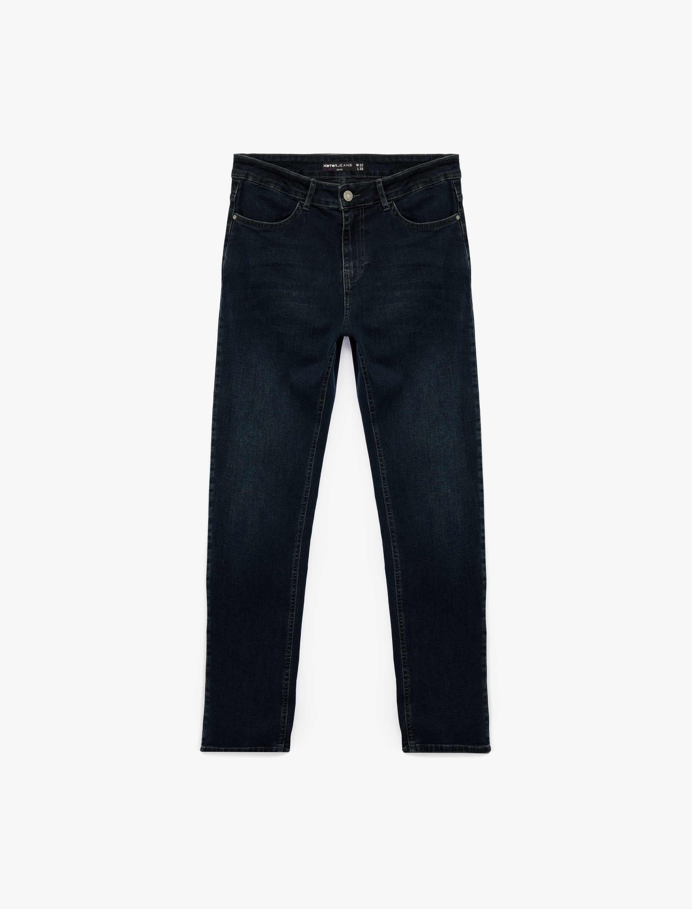   Pamuklu Normal Bel Slim Fit Jean Pantolon -  Brad Jean