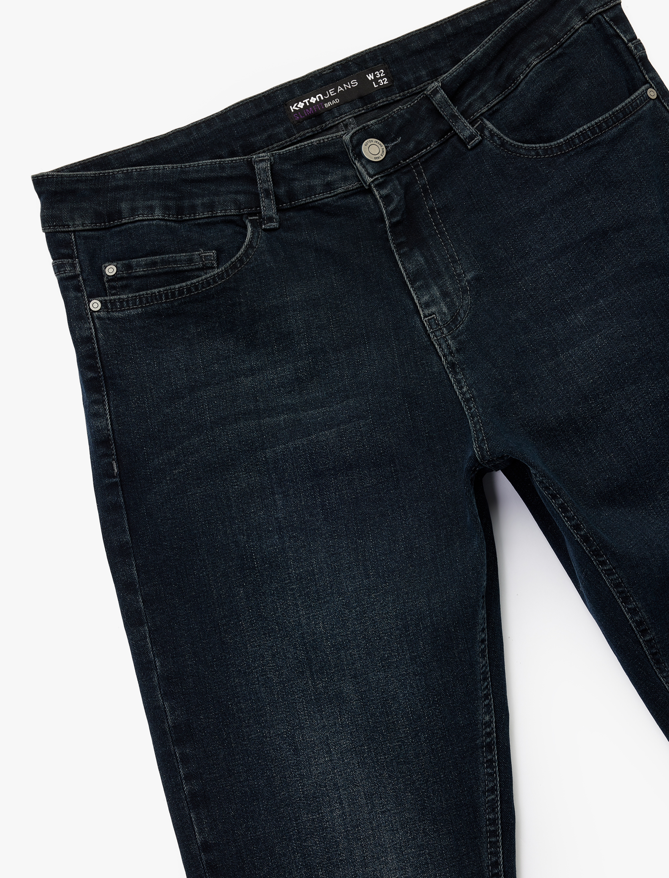   Pamuklu Normal Bel Slim Fit Jean Pantolon -  Brad Jean