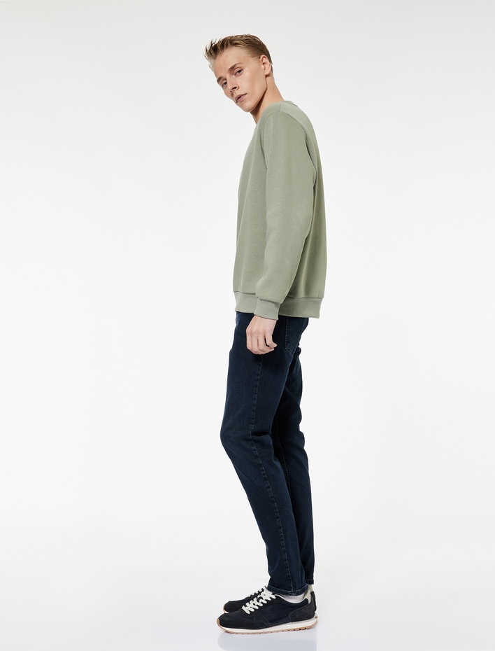  Pamuklu Normal Bel Slim Fit Jean Pantolon -  Brad Jean