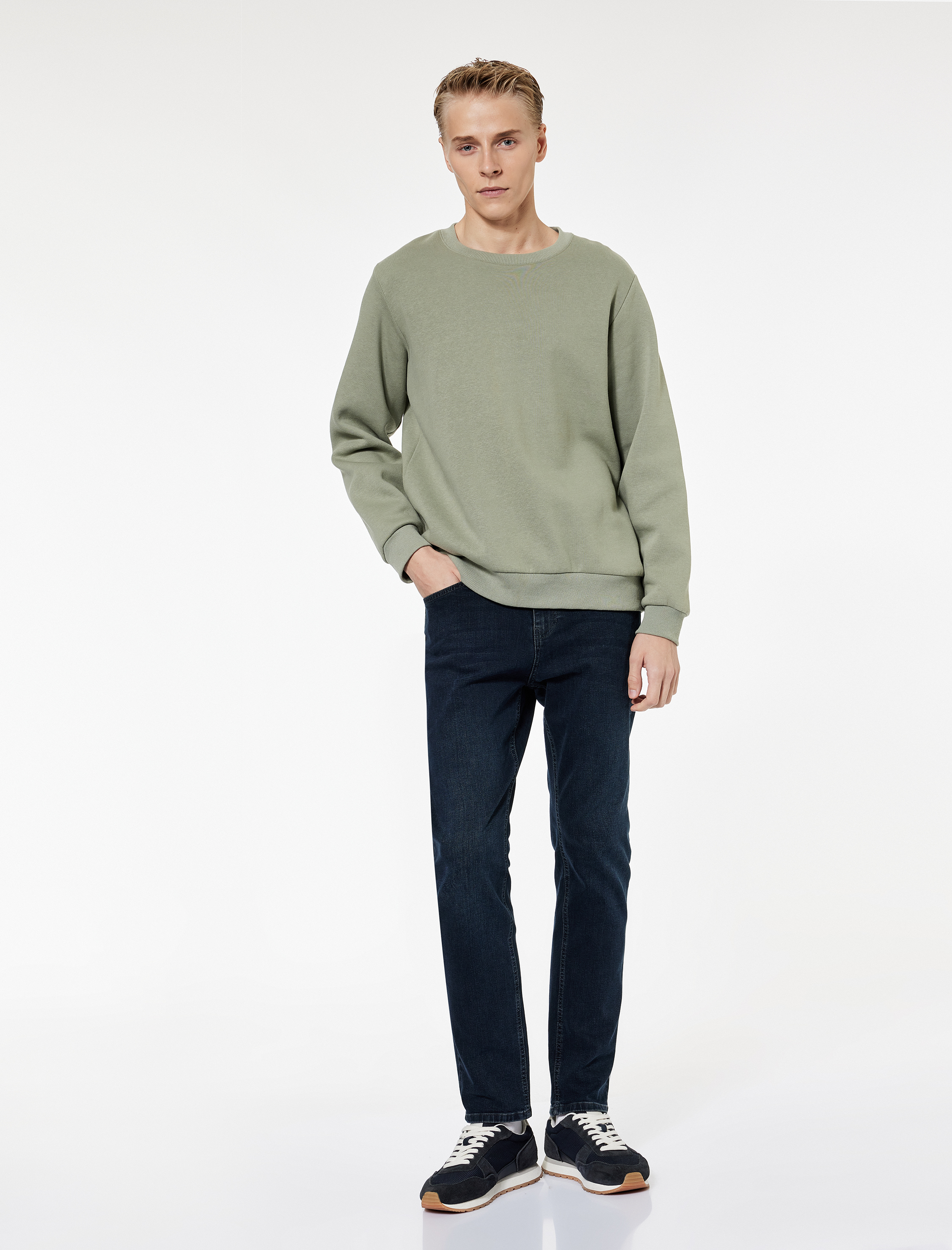   Pamuklu Normal Bel Slim Fit Jean Pantolon -  Brad Jean