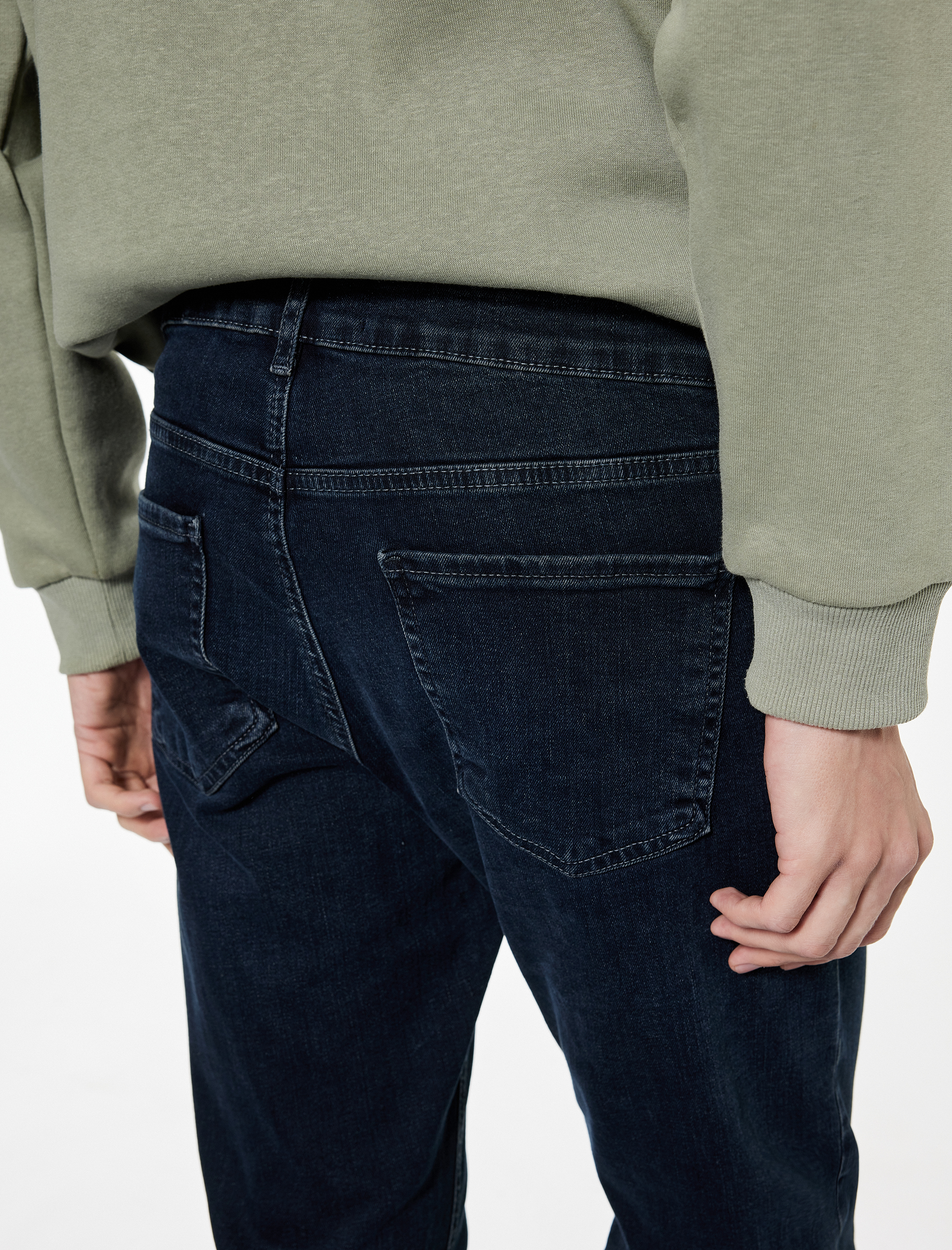   Pamuklu Normal Bel Slim Fit Jean Pantolon -  Brad Jean