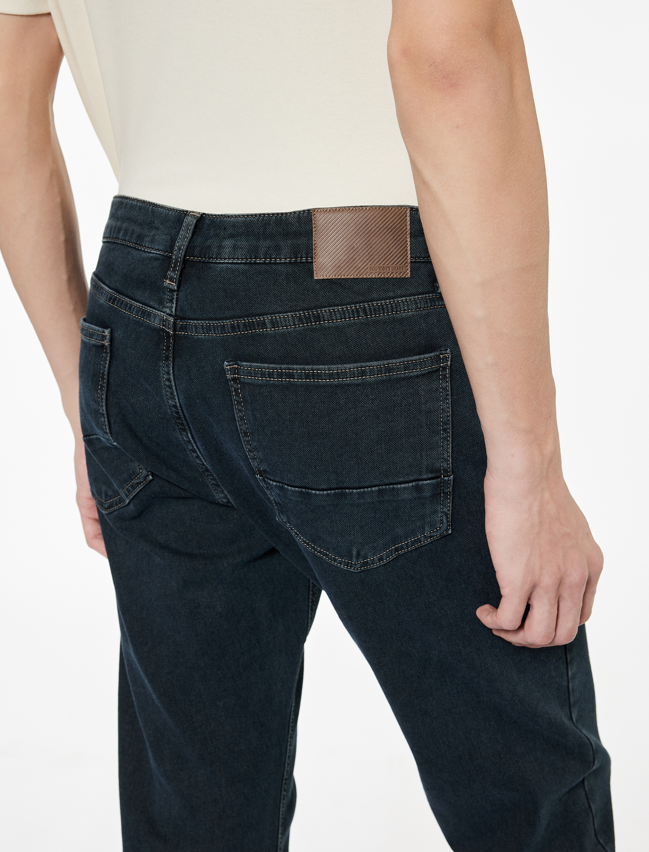   Normal Bel Pamuklu Straight Fit Jean Pantolon - Mark Jean