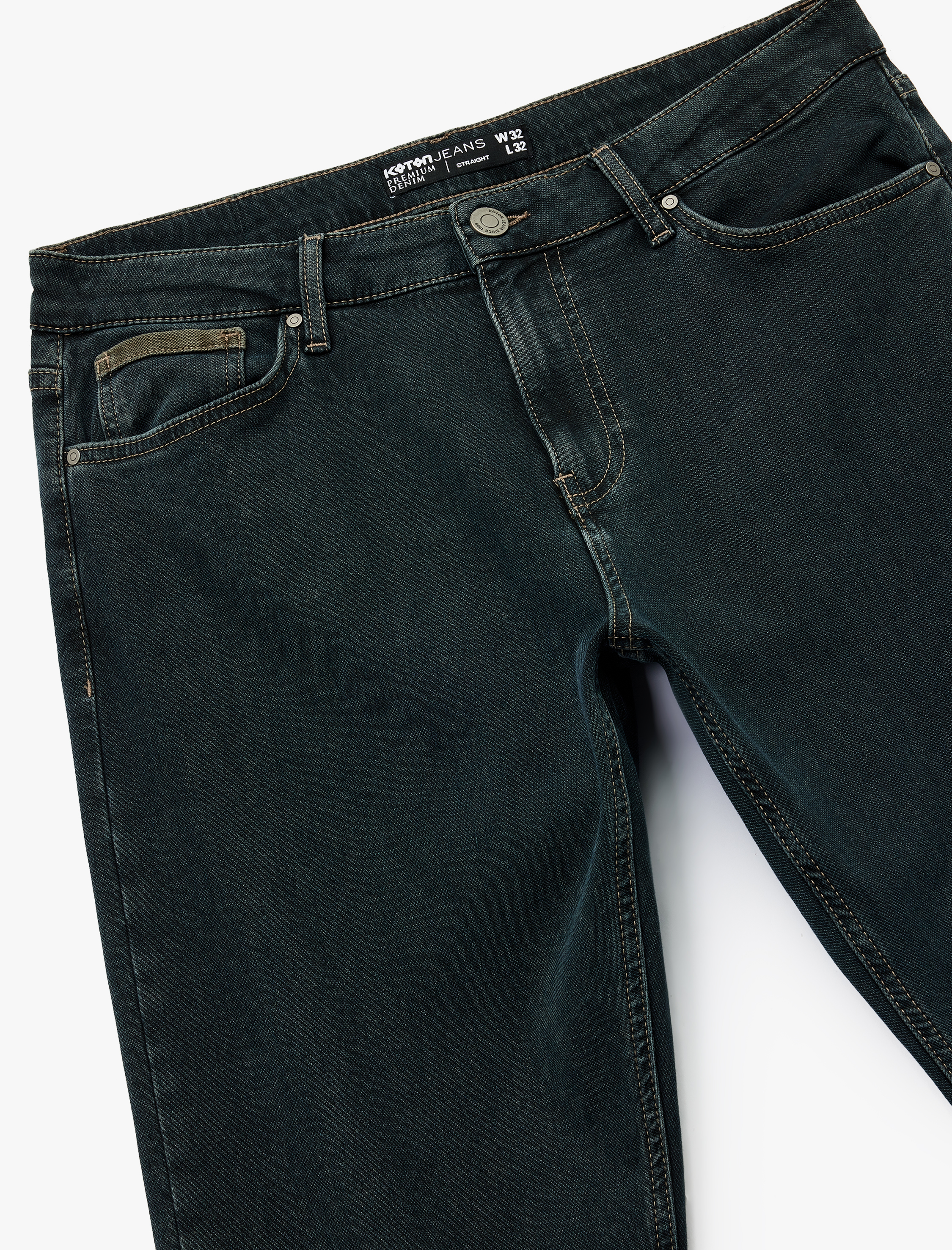   Normal Bel Pamuklu Straight Fit Jean Pantolon - Mark Jean