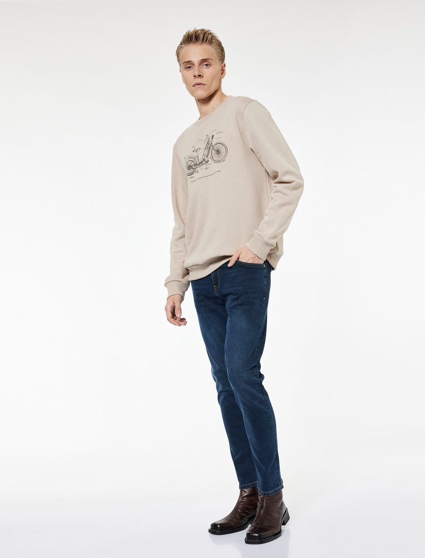   Pamuklu Normal Bel Slim Fit Jean Pantolon - Brad Jean