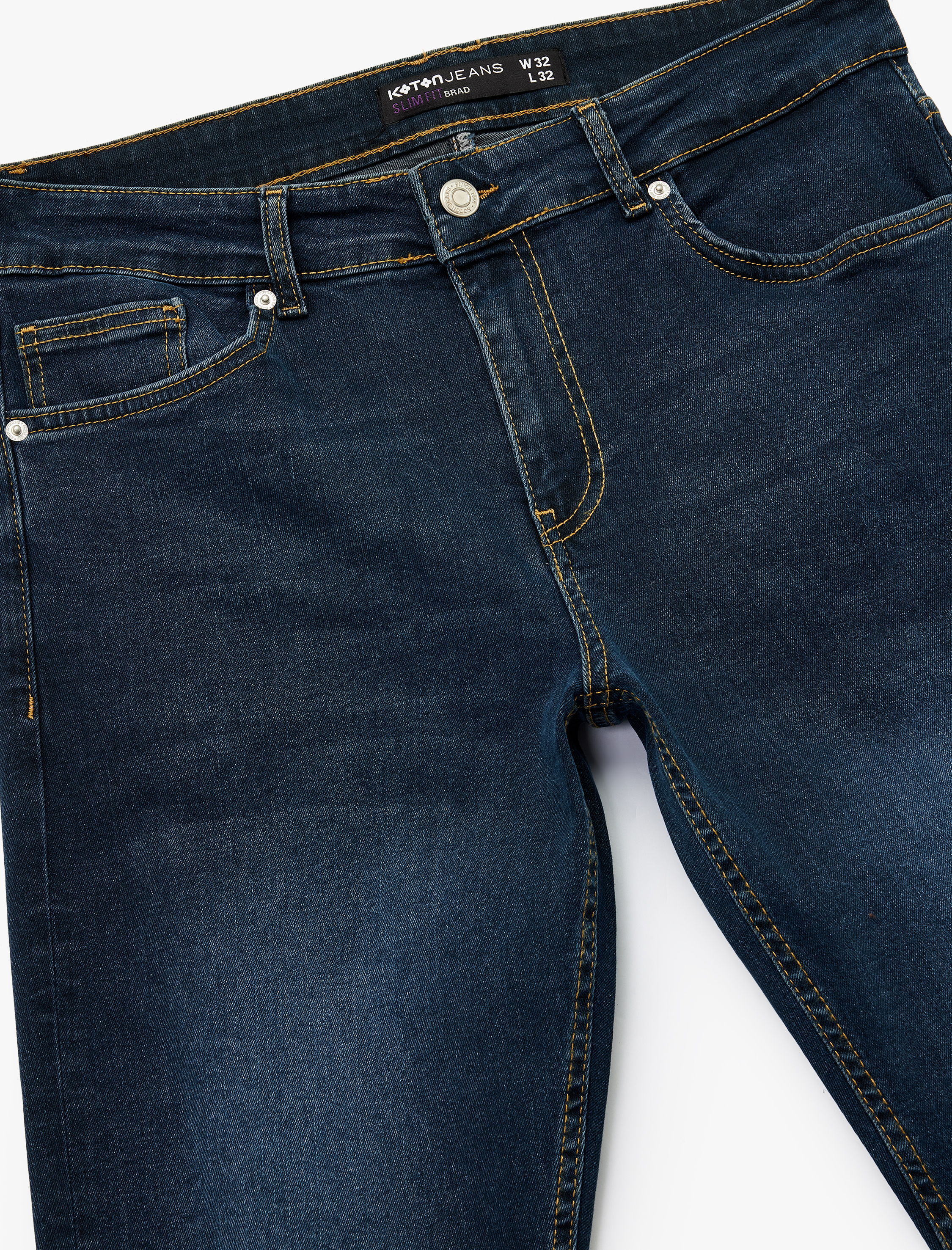   Pamuklu Normal Bel Slim Fit Jean Pantolon - Brad Jean