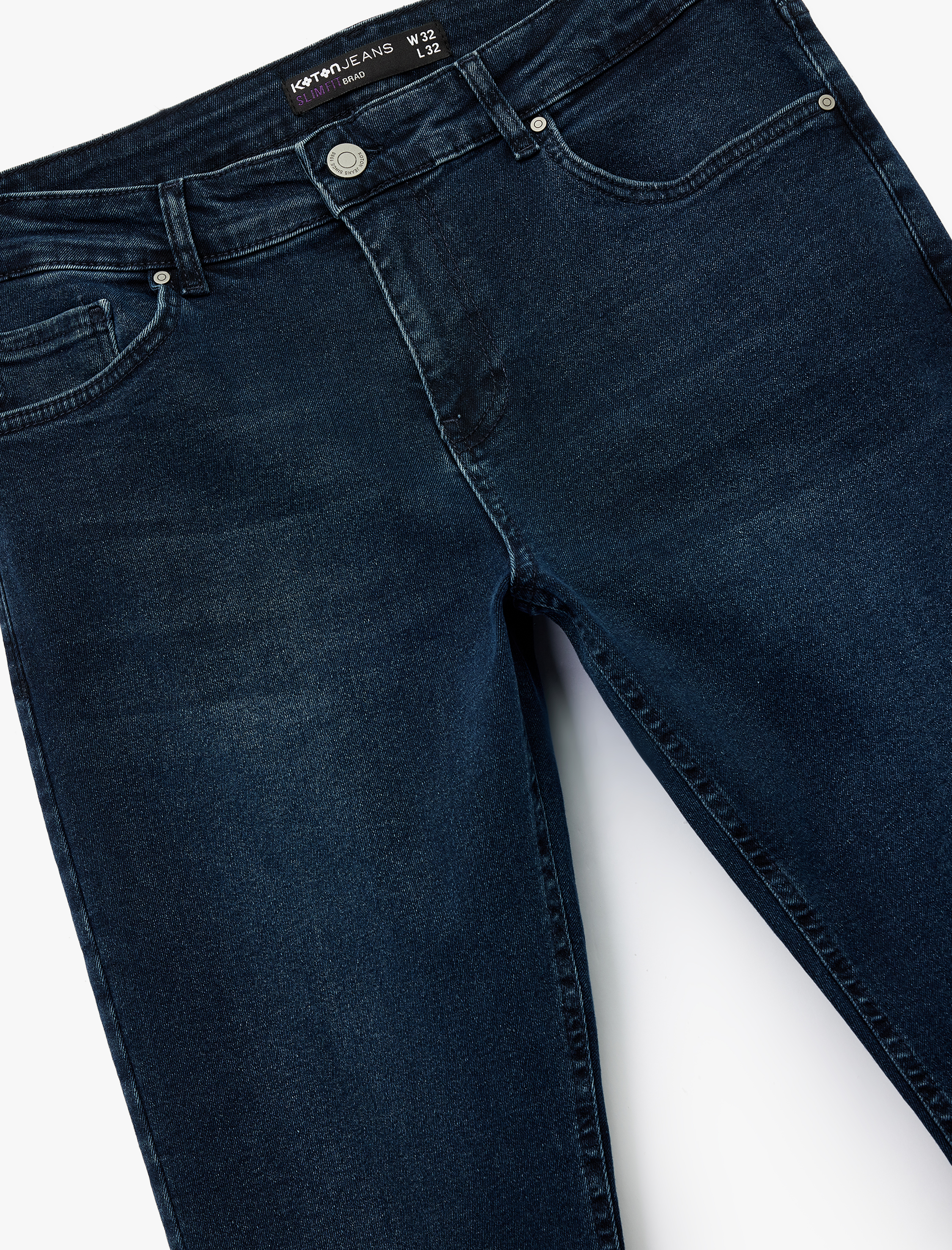   Normal Bel Pamuklu Slim Fit Jean Pantolon - Brad Jean