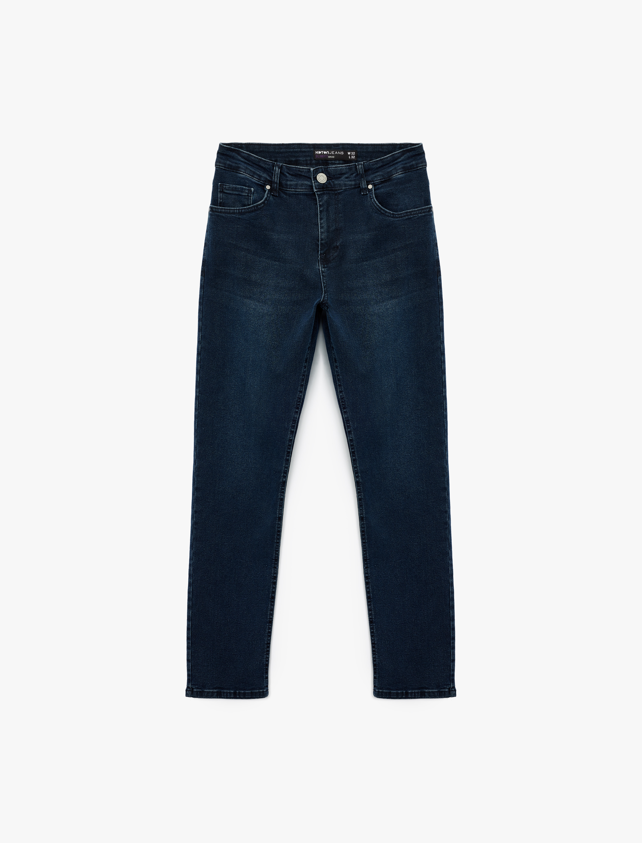   Normal Bel Pamuklu Slim Fit Jean Pantolon - Brad Jean