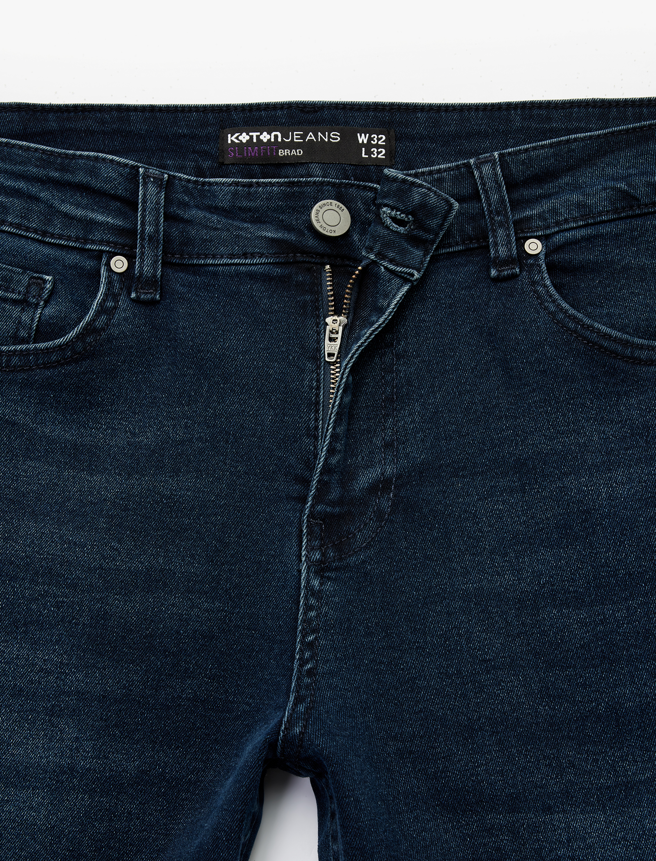   Normal Bel Pamuklu Slim Fit Jean Pantolon - Brad Jean