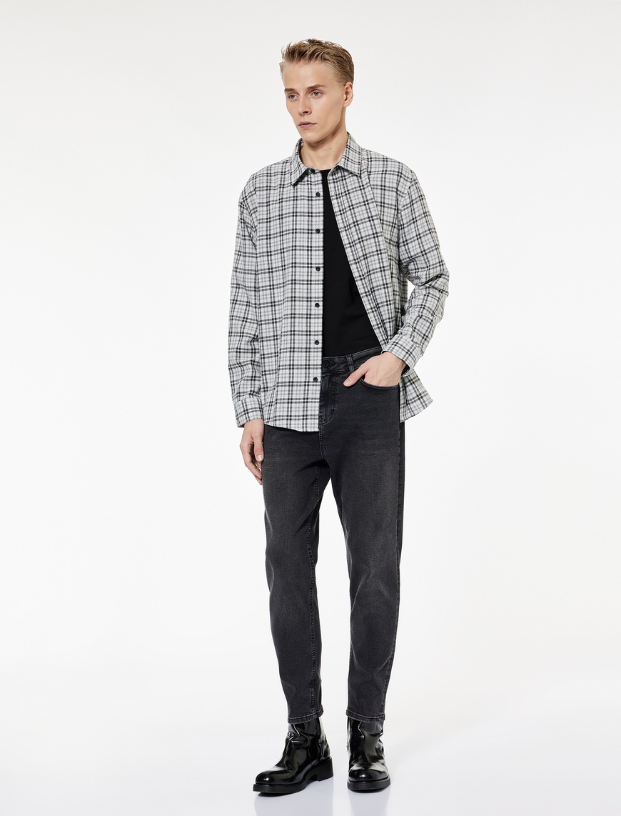   Normal Bel Pamuklu Tapered Fit Jean Pantolon - Joe Jean