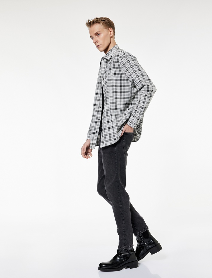  Normal Bel Pamuklu Tapered Fit Jean Pantolon - Joe Jean