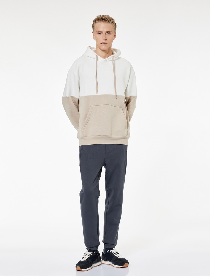  Pamuklu Cep Detaylı Beli Bağcıklı Jogger Eşofman Altı