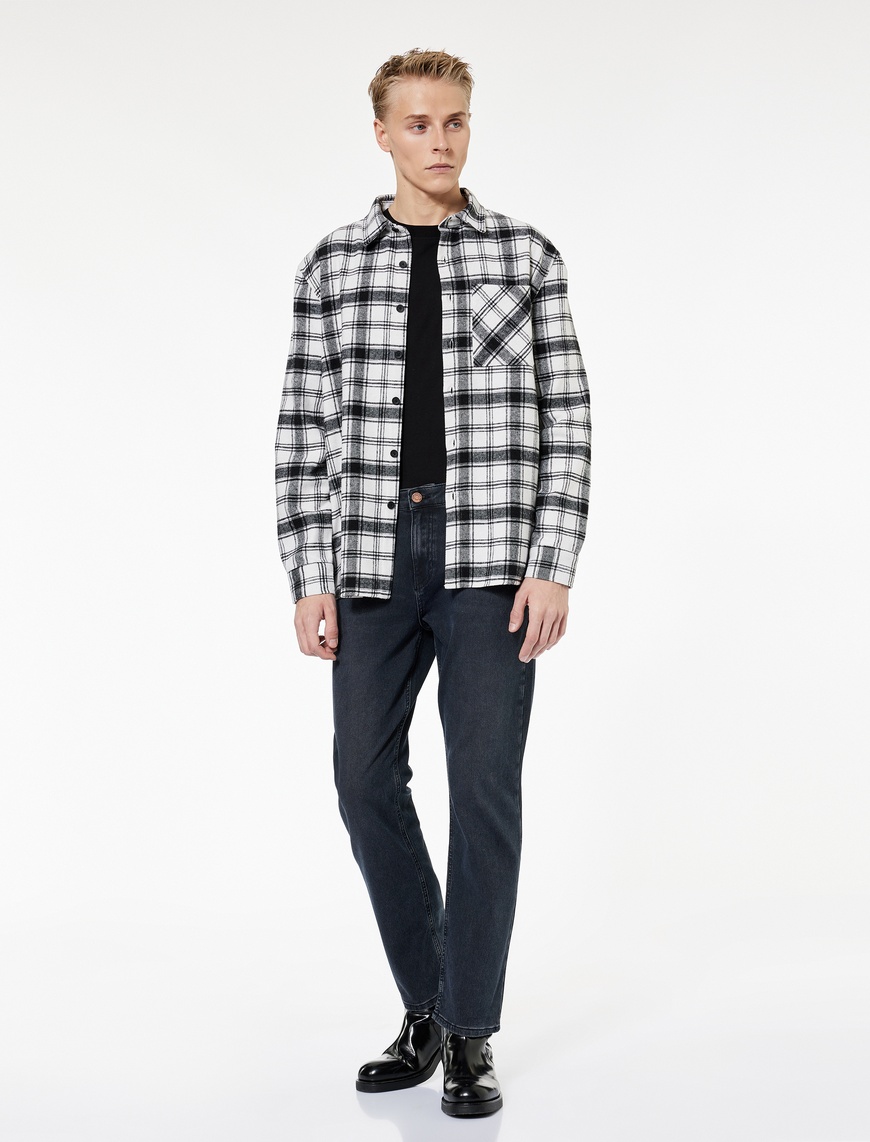   Normal Bel Pamuklu Straight Fit Jean Pantolon - Mark Jean