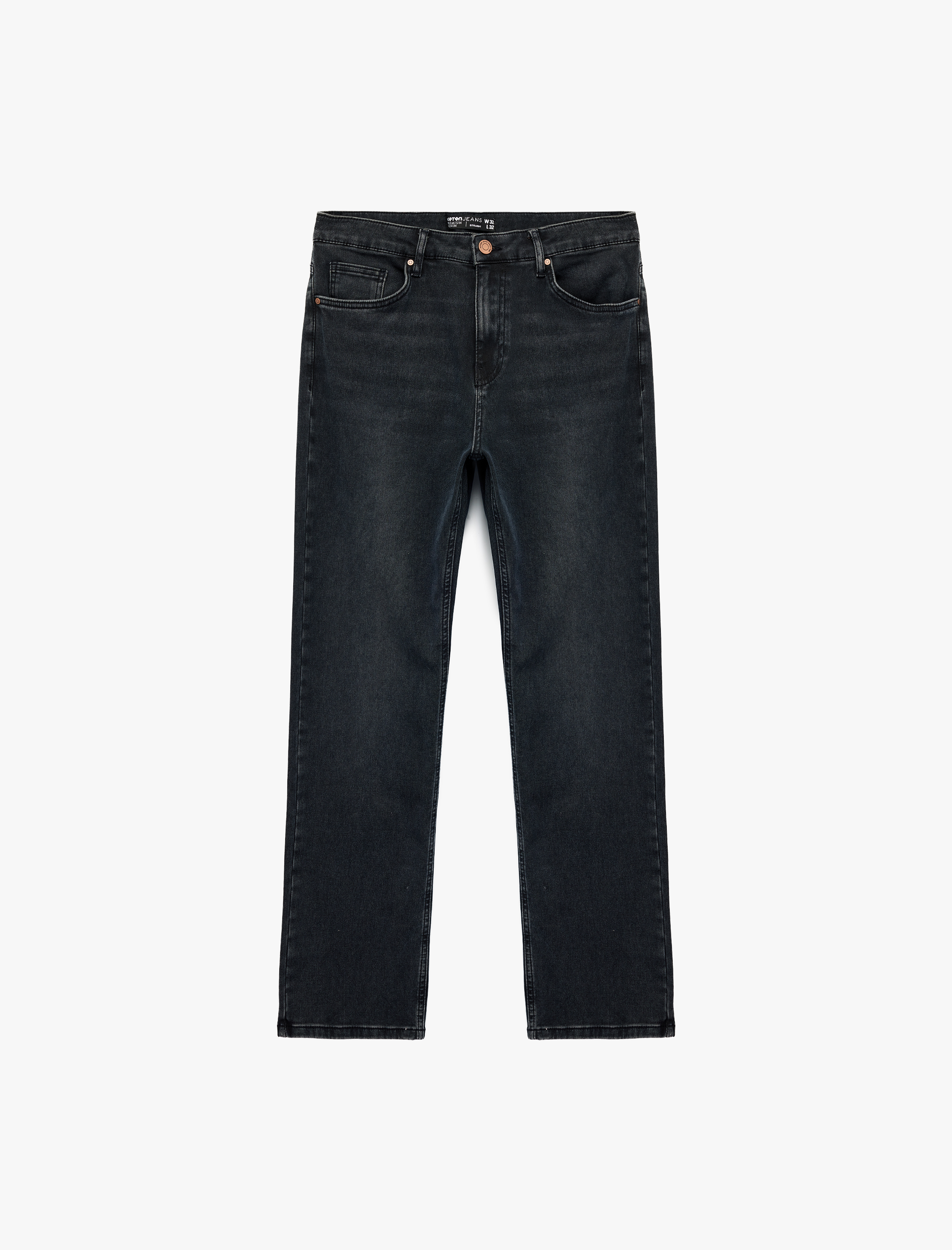   Normal Bel Pamuklu Straight Fit Jean Pantolon - Mark Jean