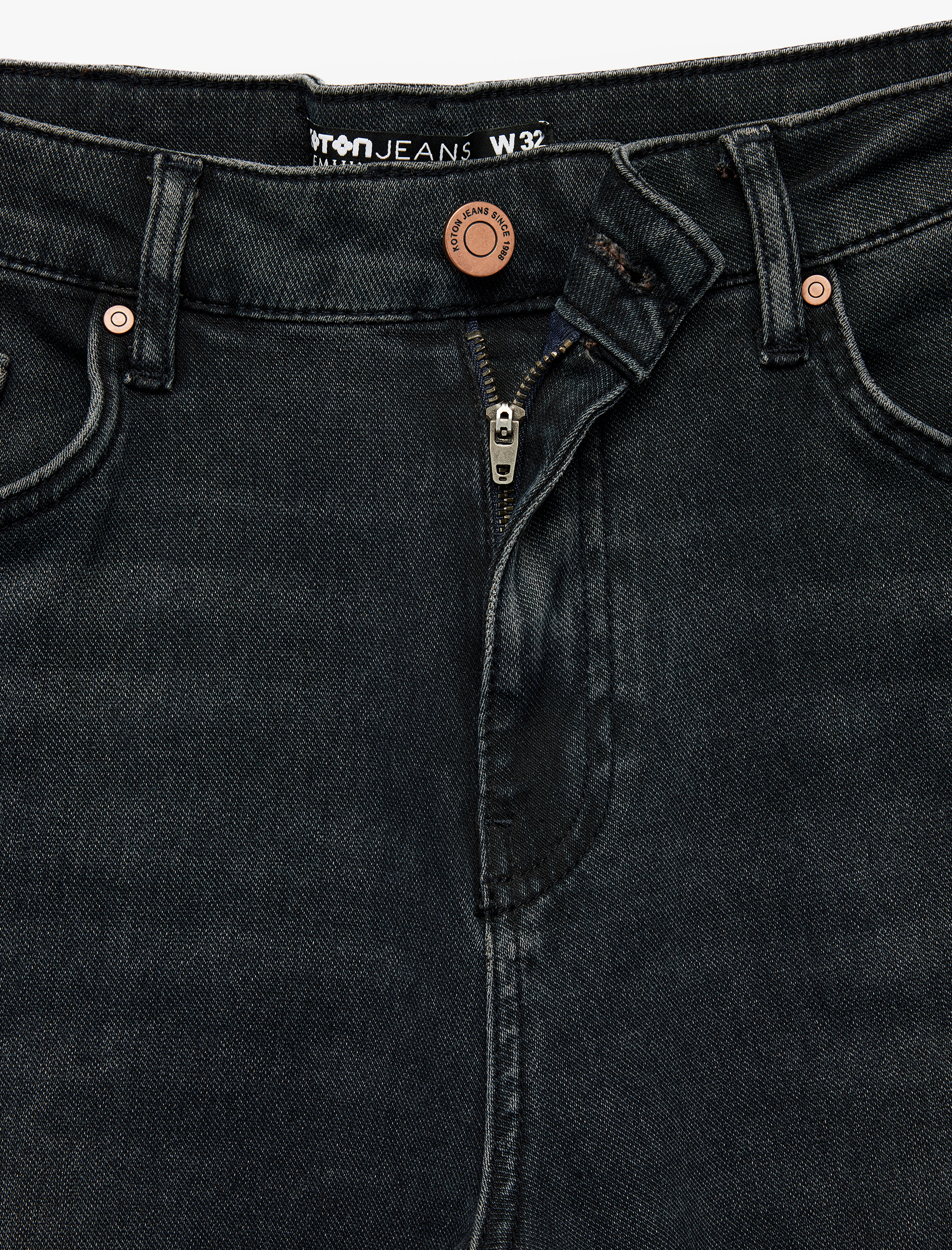   Normal Bel Pamuklu Straight Fit Jean Pantolon - Mark Jean