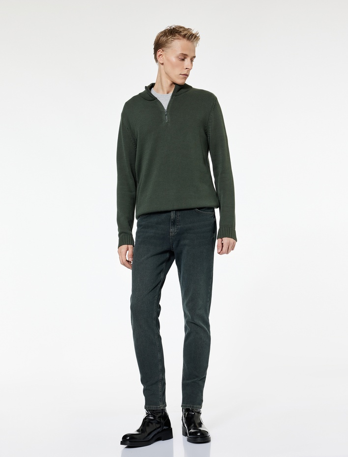  Pamuklu Normal Bel Slim Fit Jean Pantolon - Brad Jean