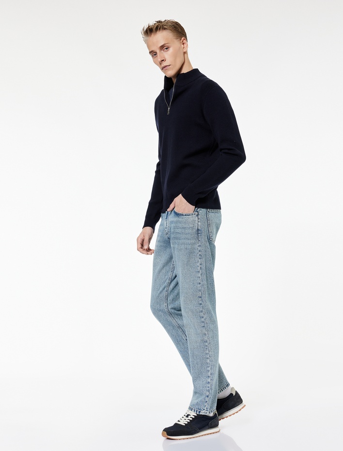 Pamuklu Cepli Tapered Fit Jean Pantolon - Tapered Fit Joe Jeans