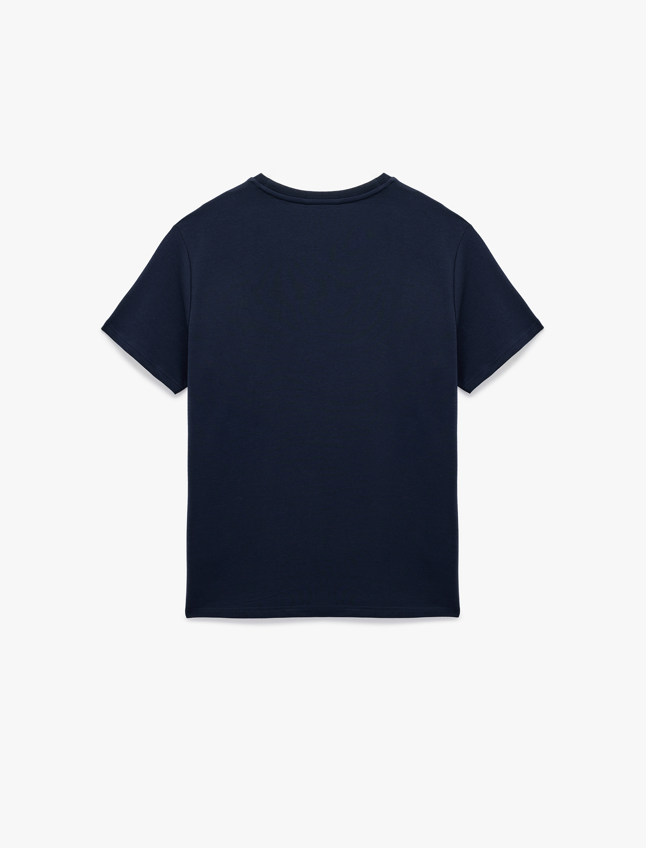   Regular Fit Kısa Kollu Bisiklet Yaka Baskılı Pamuklu Spor Tişört