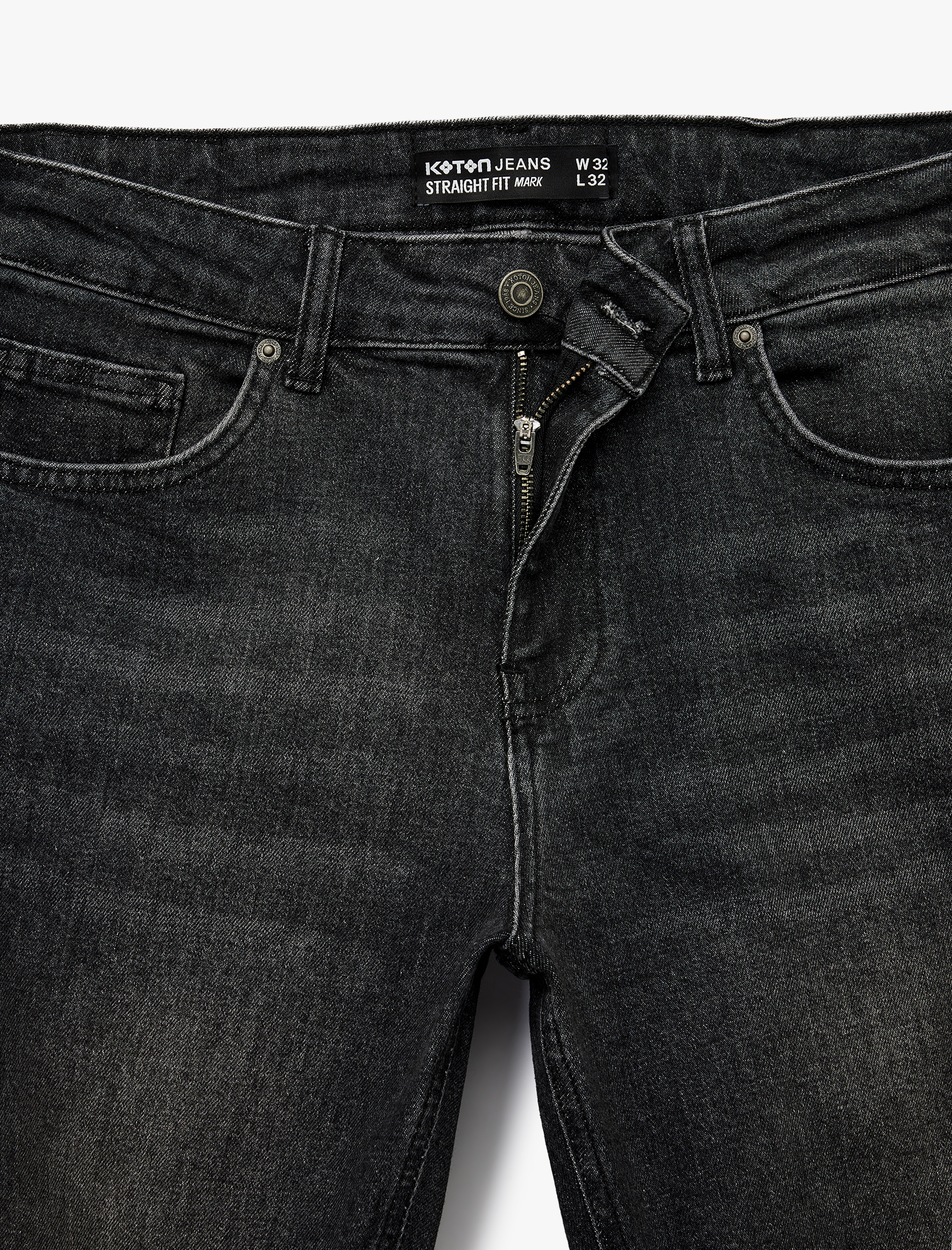   Normal Bel Pamuklu Straight Fit Jean Pantolon - Mark Jean