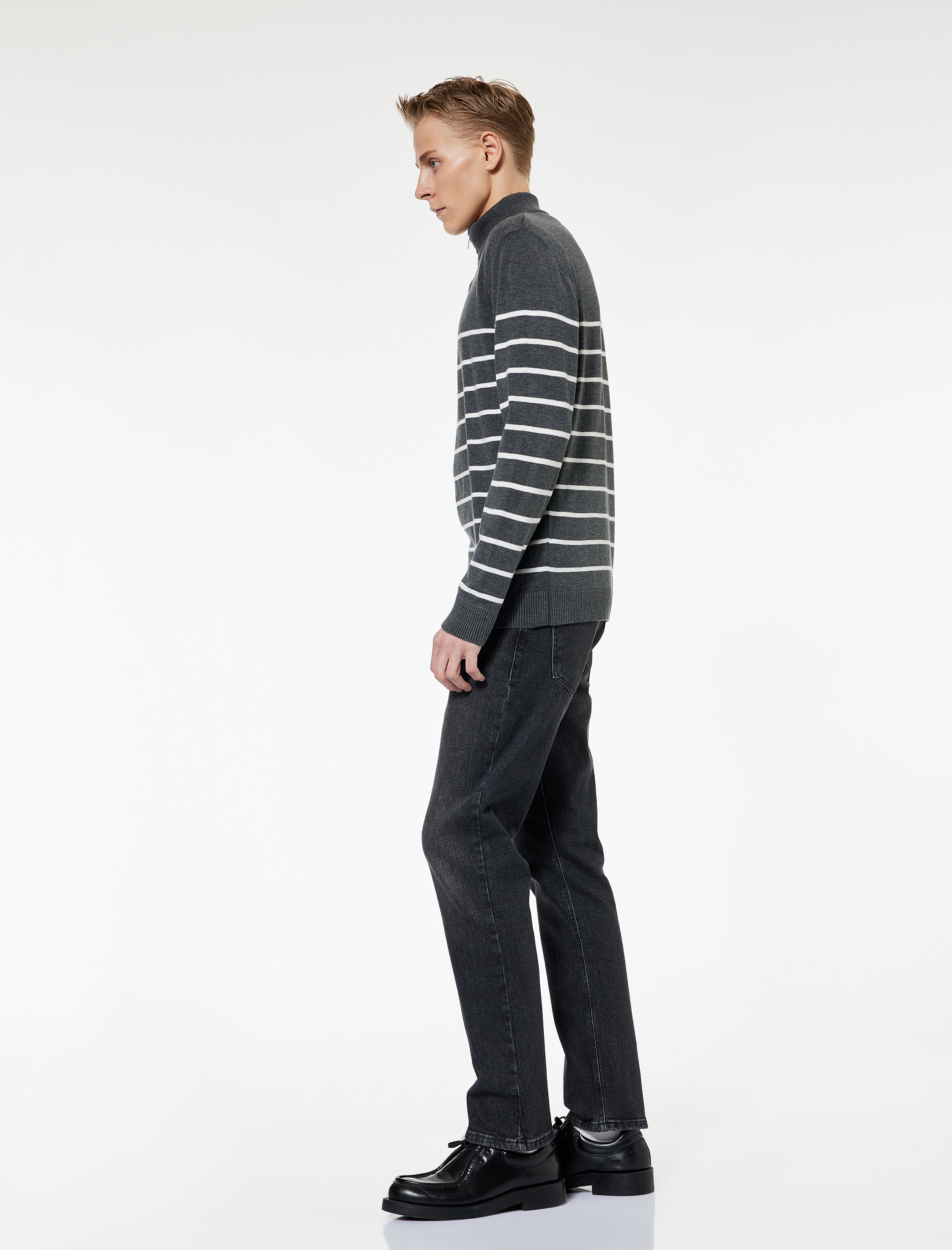   Normal Bel Pamuklu Straight Fit Jean Pantolon - Mark Jean