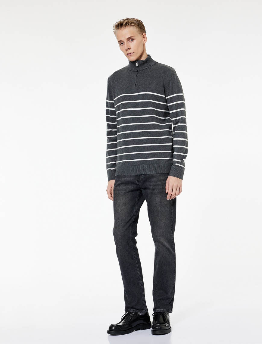   Normal Bel Pamuklu Straight Fit Jean Pantolon - Mark Jean