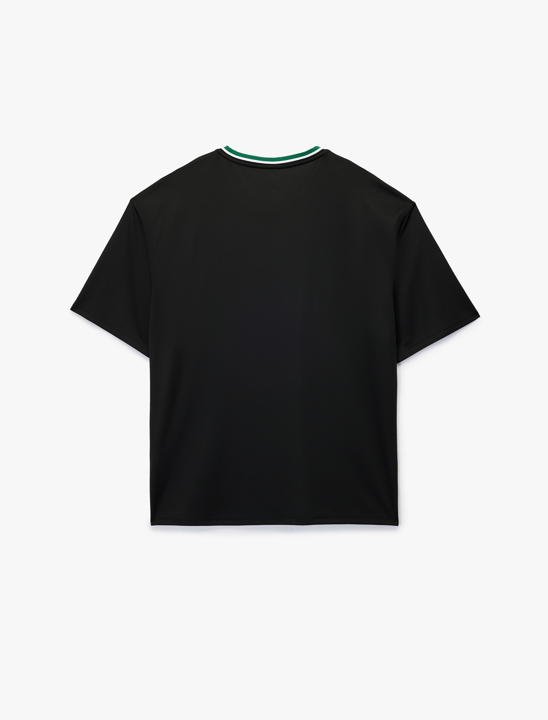   Oversize Yarım Kollu V Yaka Baskılı Spor Tişört