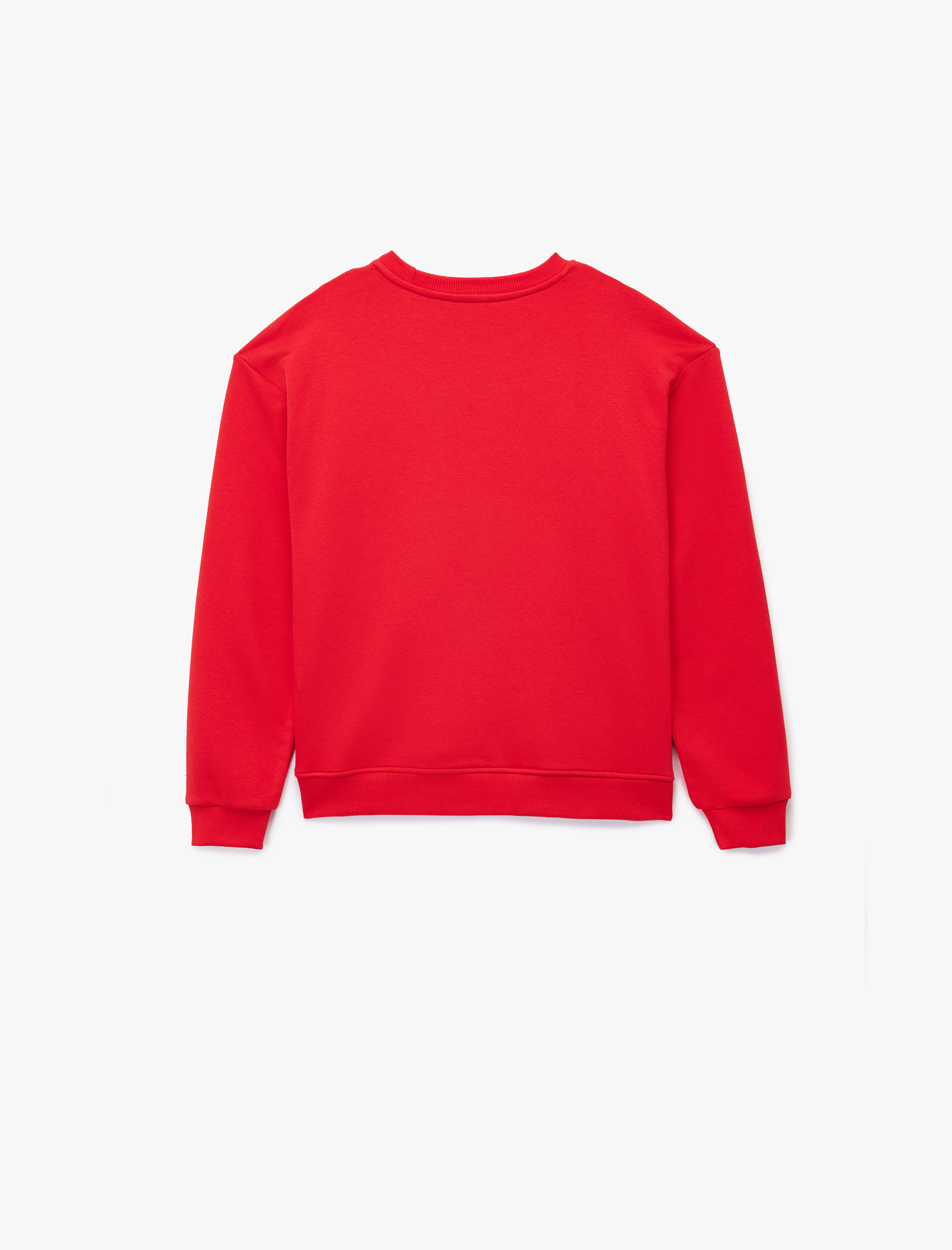  Kız Çocuk Atatürk Baskılı Uzun Kollu Bisiklet Yaka Sweatshirt