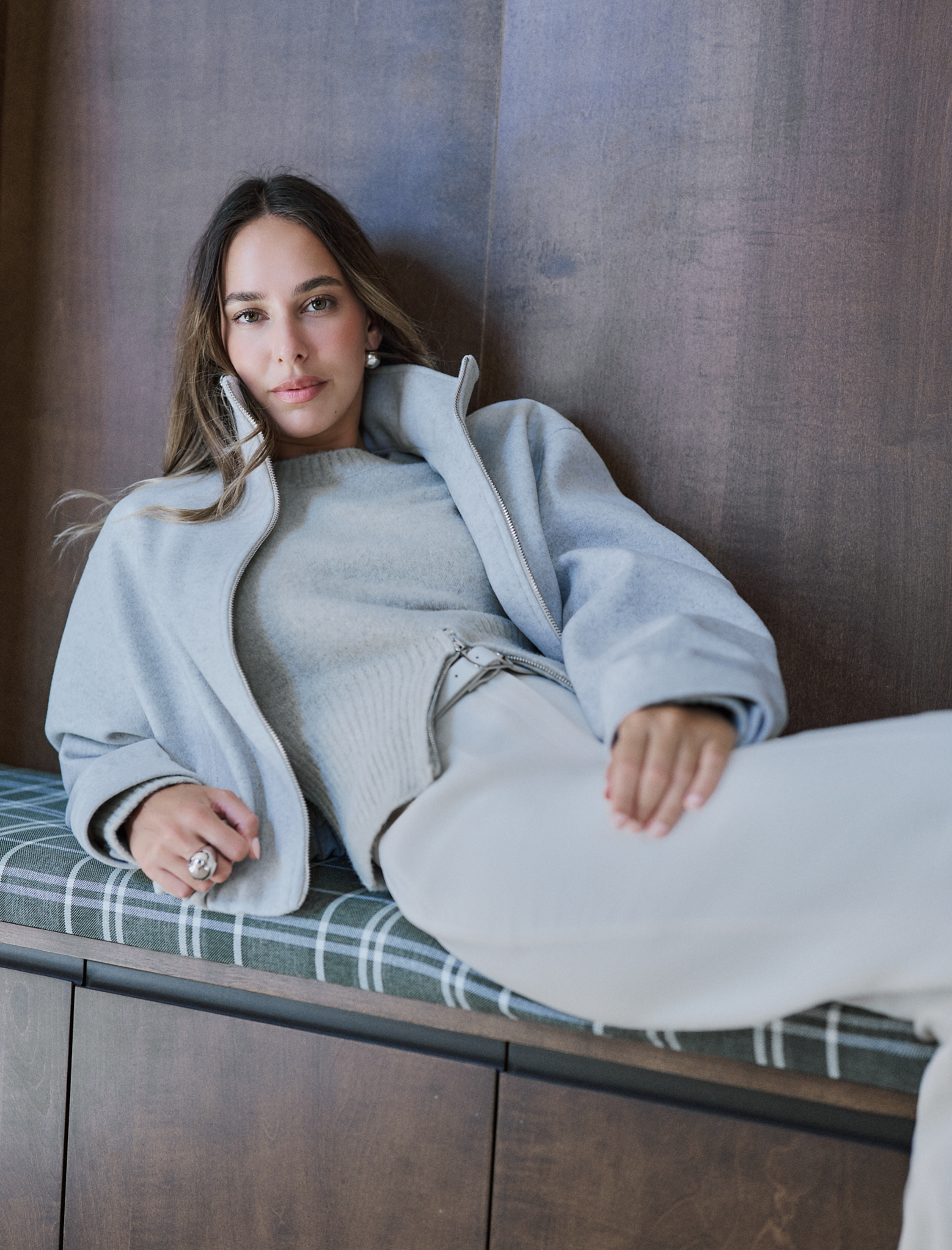   Koton X Sima Tarkan - Fermuarlı Detaylı Bisiklet Yaka Uzun Kollu Triko Kazak