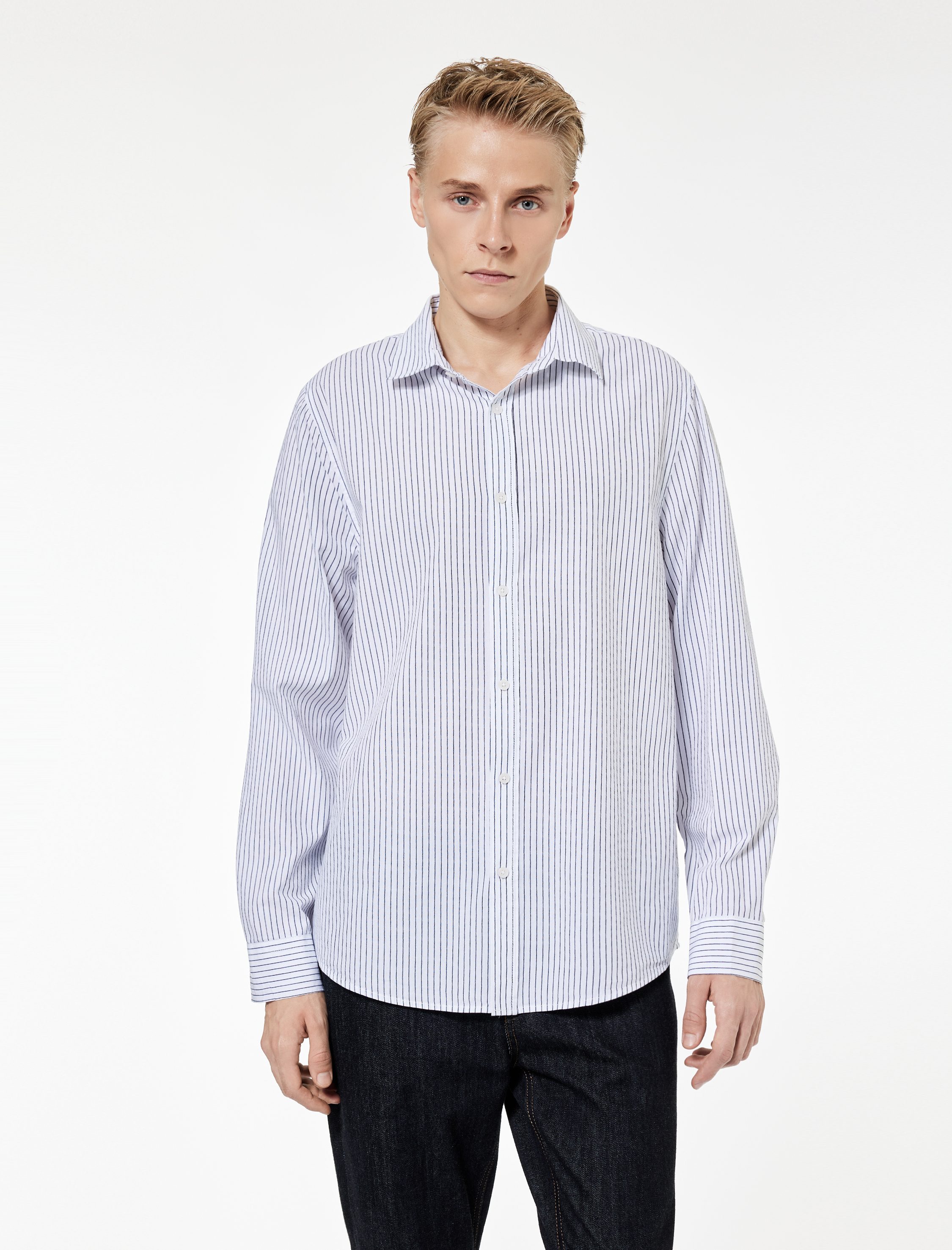   Regular Fit Klasik Yaka Pamuklu Uzun Kollu Gömlek