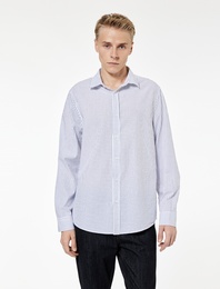 Regular Fit Klasik Yaka Pamuklu Uzun Kollu Gömlek