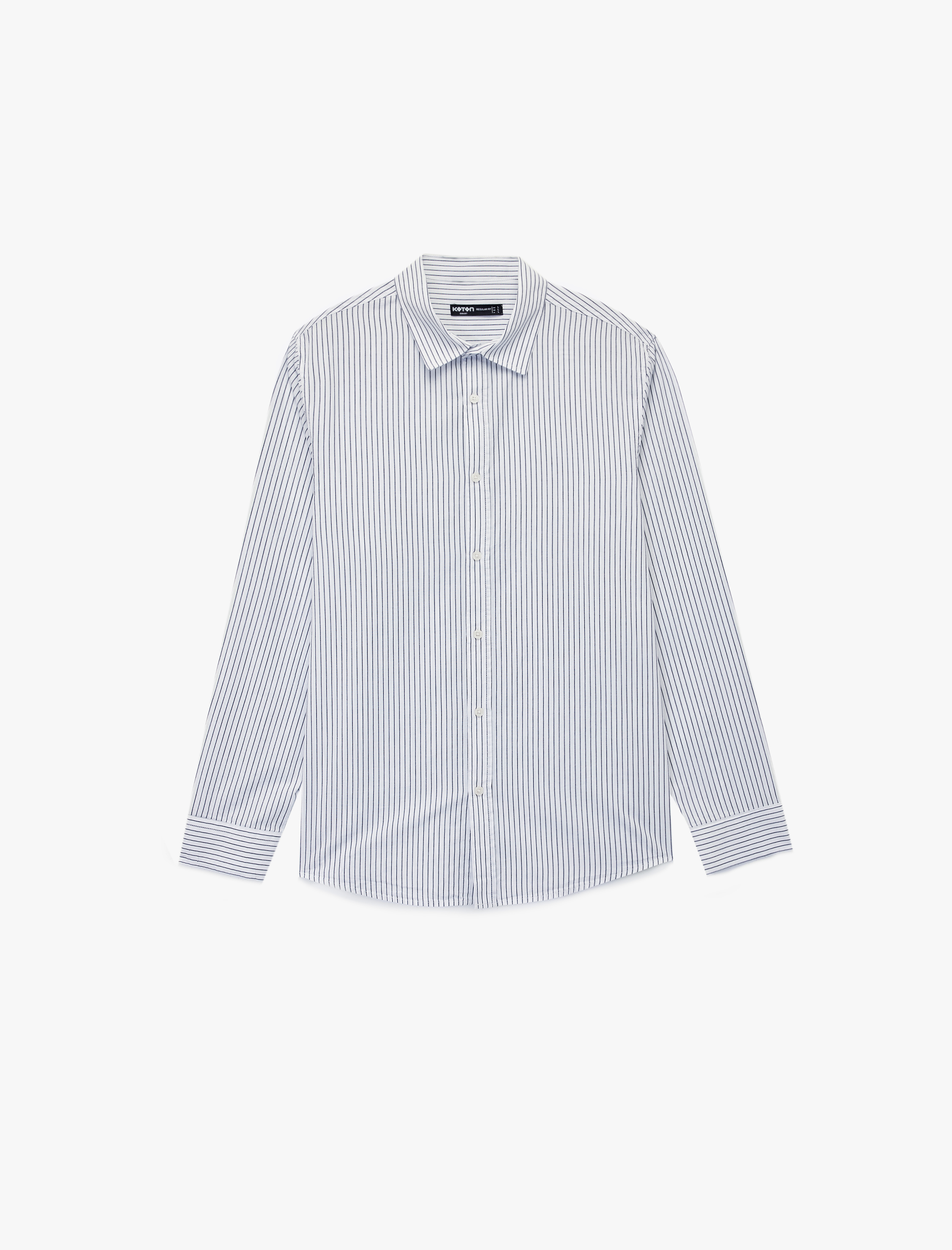   Regular Fit Klasik Yaka Pamuklu Uzun Kollu Gömlek