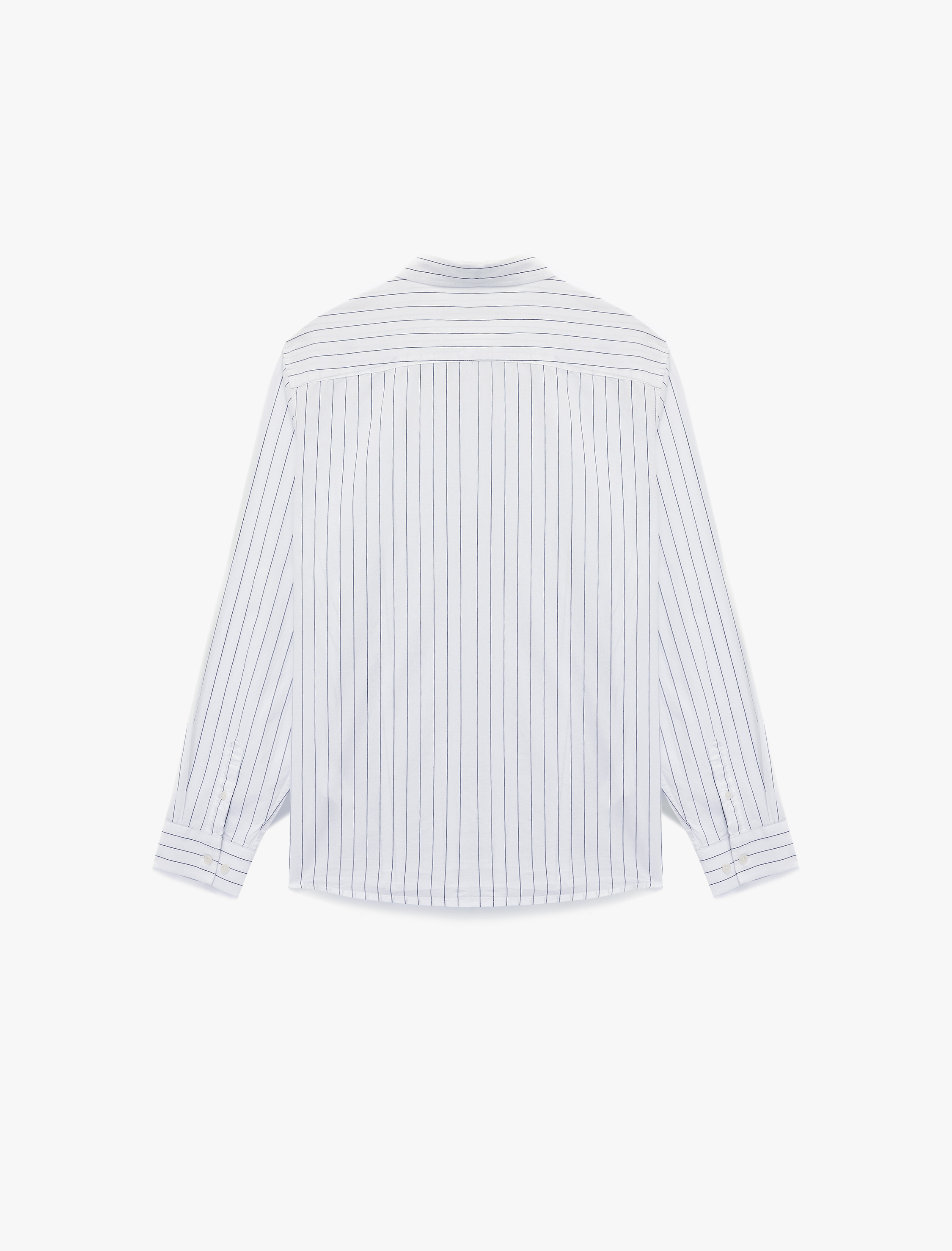   Regular Fit Uzun Kollu Düğmeli Klasik Yaka Pamuklu Gömlek