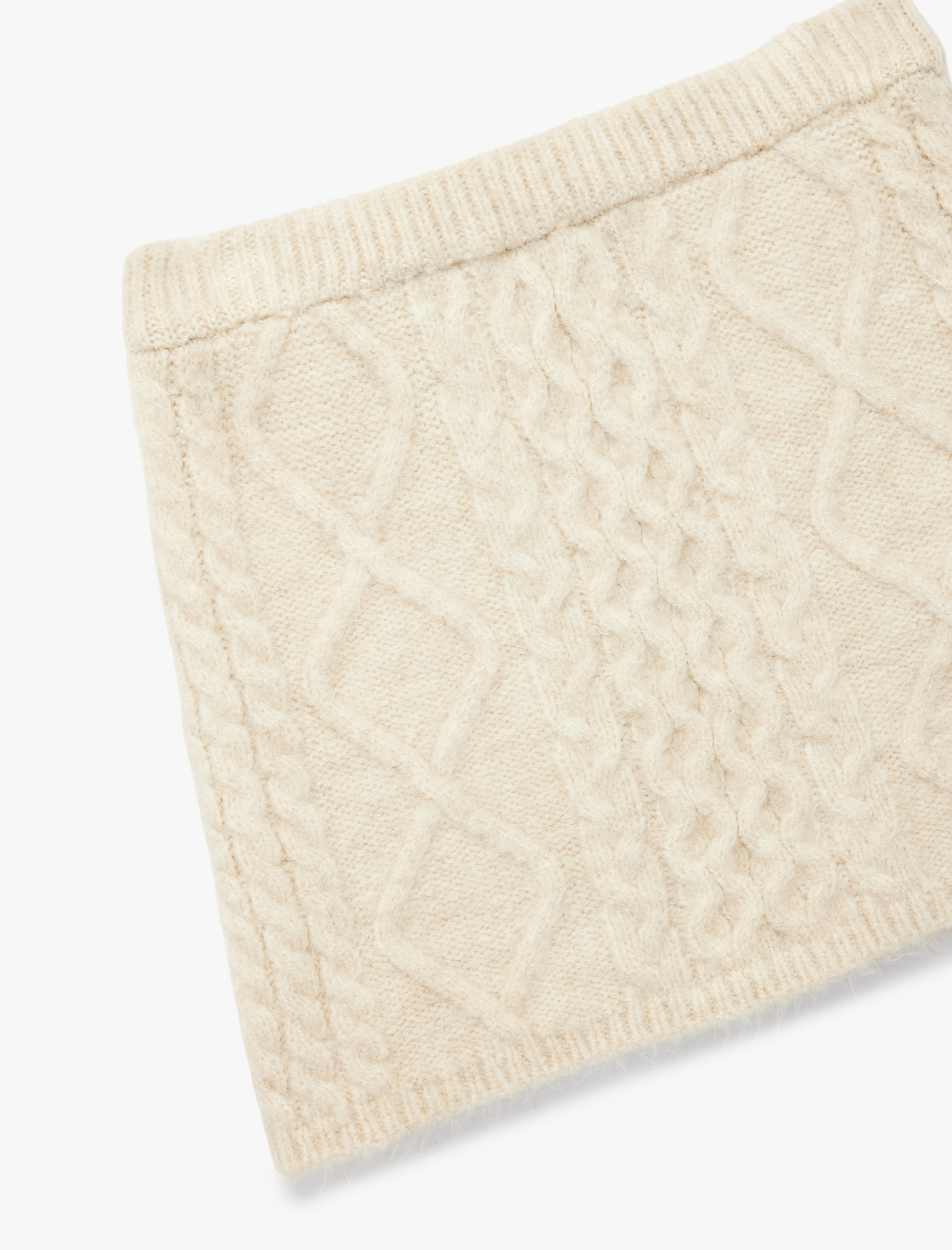  Kız Çocuk Saç Örgü Dokulu Mini Triko Etek