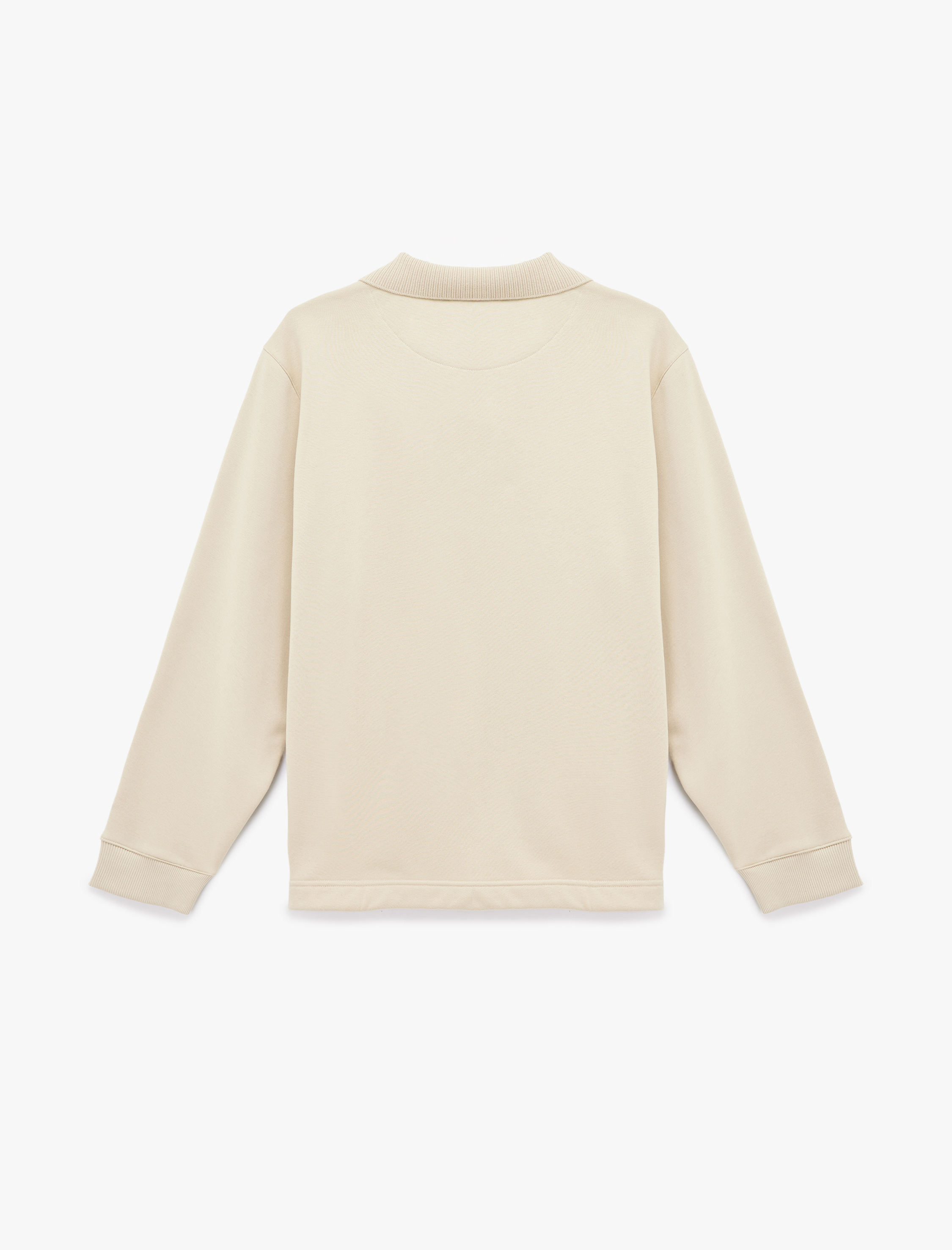   Regular Fit Uzun Kollu Şardonlu Fermuarlı Hırka