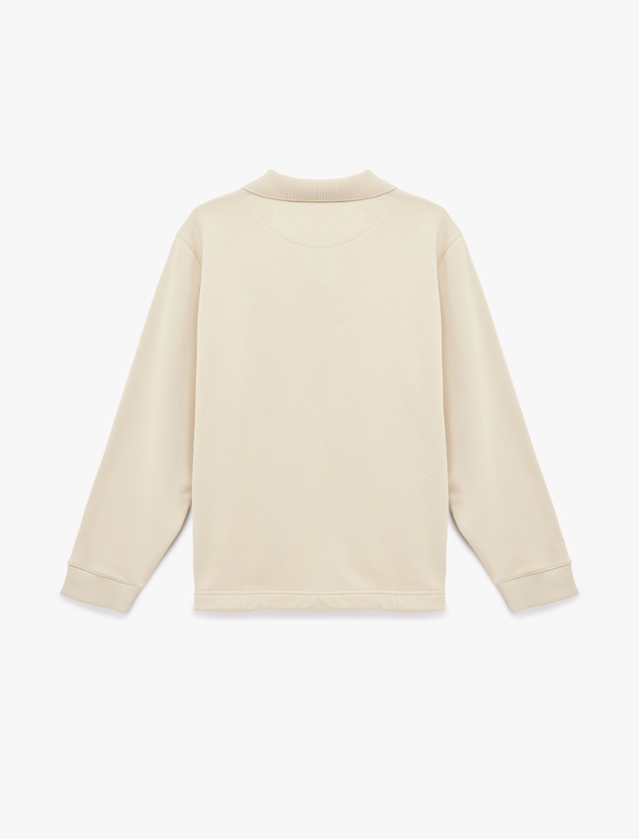  Regular Fit Uzun Kollu Şardonlu Fermuarlı Hırka