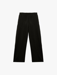 Beli Lastikli Cepli Nervür Detaylı Cepli Eşofman Altı