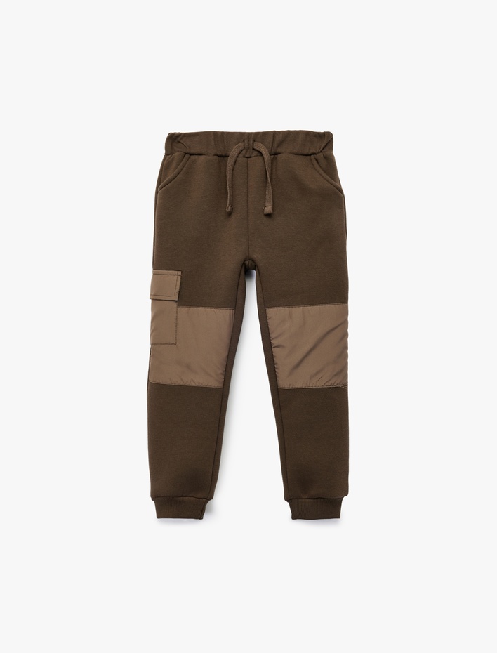 Erkek Bebek Cep Detaylı Beli Bağcıklı Jogger Eşofman Altı