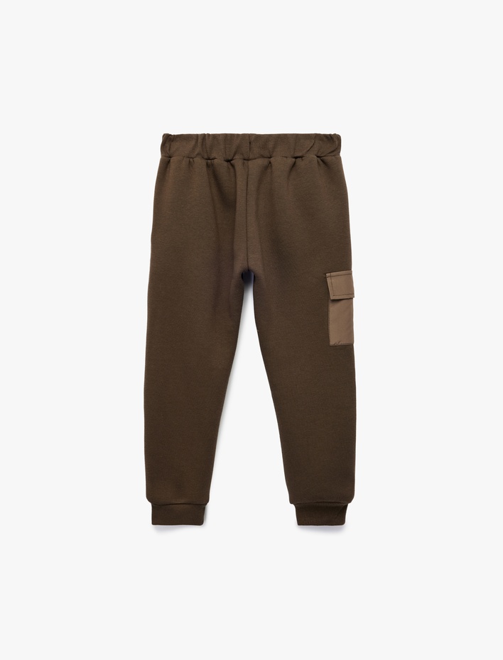 Erkek Bebek Cep Detaylı Beli Bağcıklı Jogger Eşofman Altı