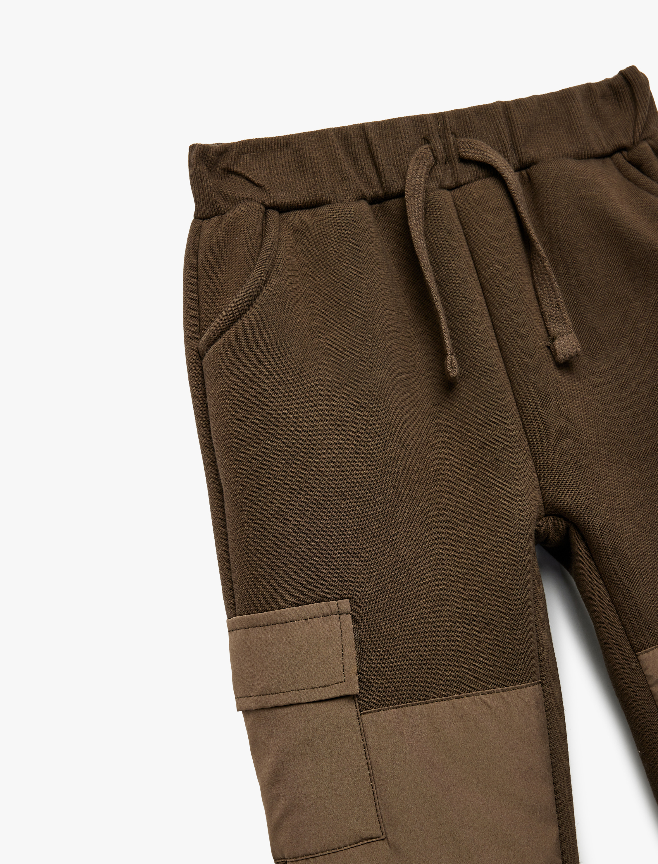  Erkek Bebek Cep Detaylı Beli Bağcıklı Jogger Eşofman Altı