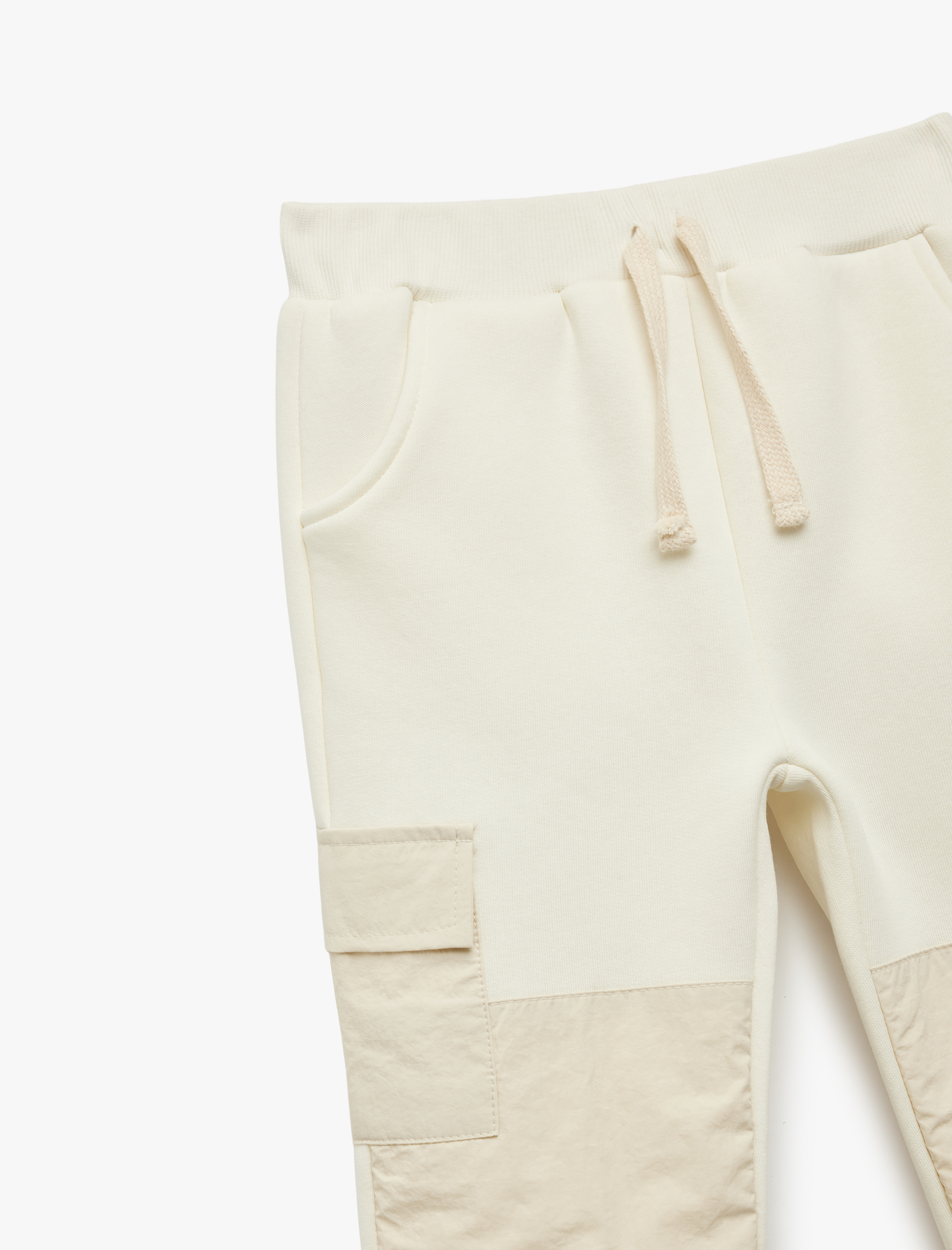  Erkek Bebek Cep Detaylı Beli Bağcıklı Jogger Eşofman Altı