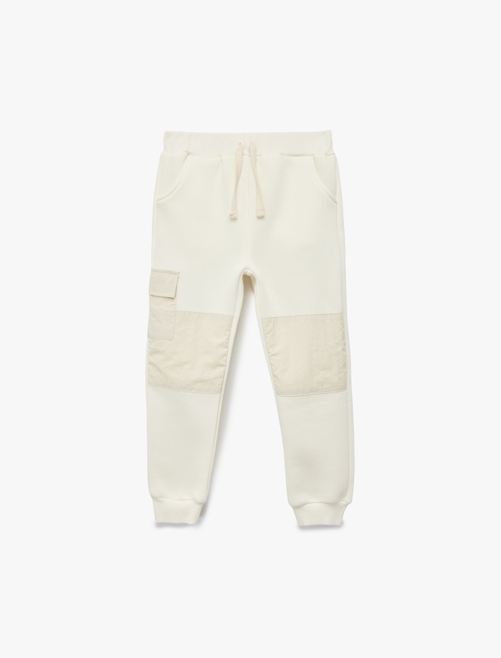 Erkek Bebek Cep Detaylı Beli Bağcıklı Jogger Eşofman Altı