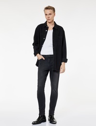 Normal Bel Cepli Pamuklu Skinny Fit Jean Pantolon - Michael Jean