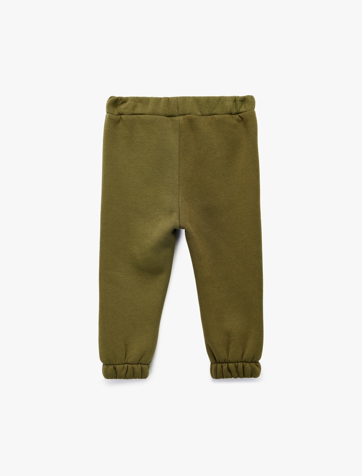 Erkek Bebek Beli Bağcıklı Cep Detaylı Jogger Eşofman Altı