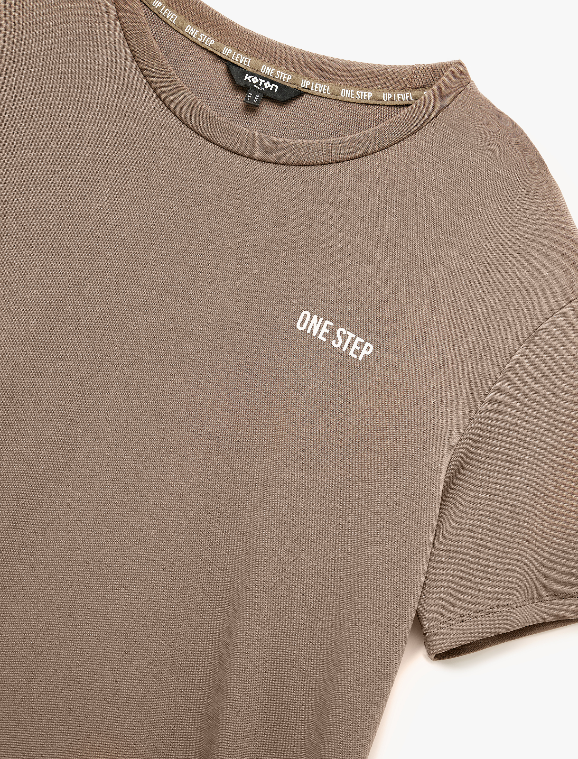   Regular Fit Kısa Kollu Baskılı Bisiklet Yaka Spor Tişört